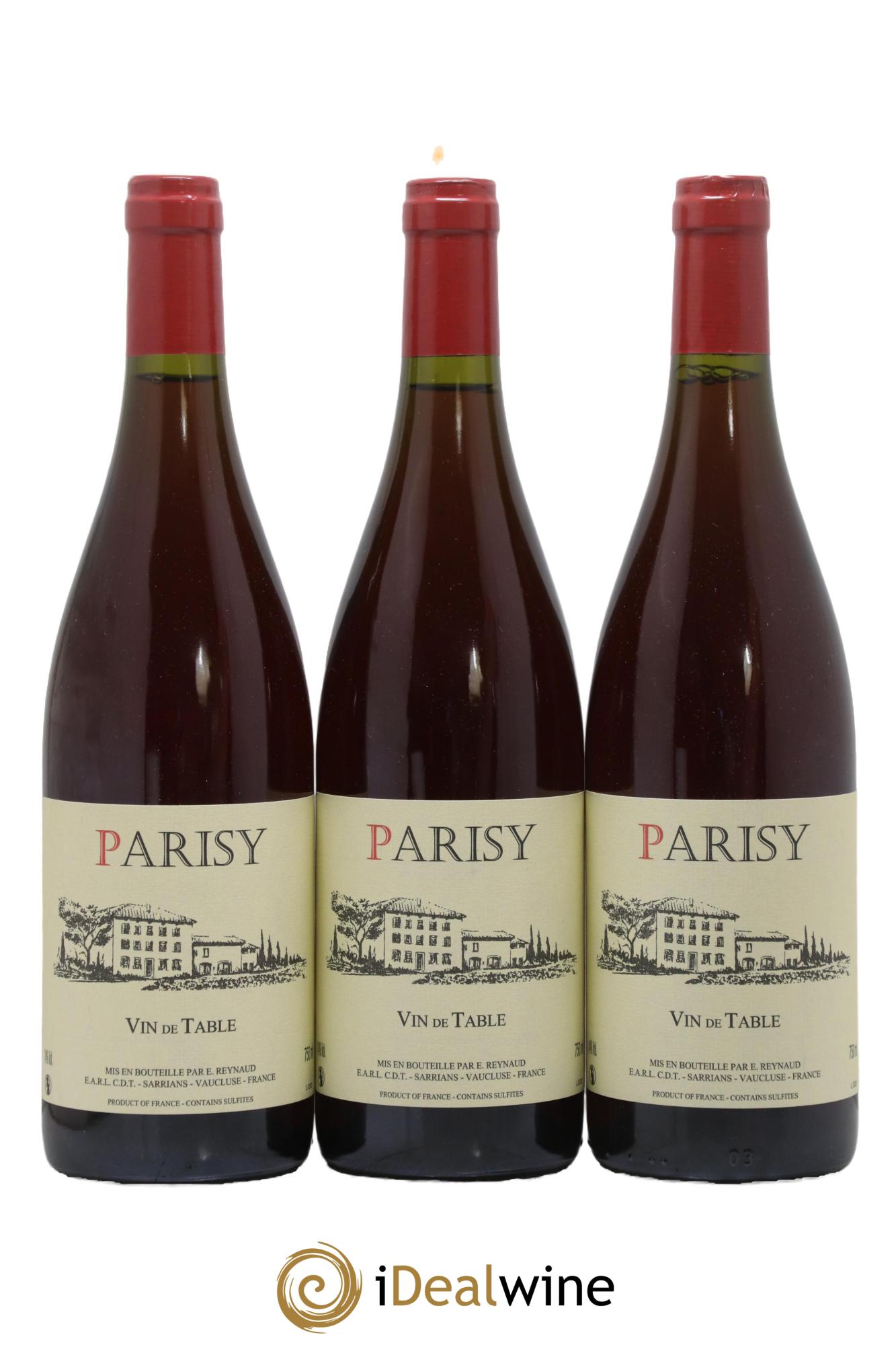 Vin de Table Parisy Emmanuel Reynaud 2020 - Lot de 3 bouteilles - 0