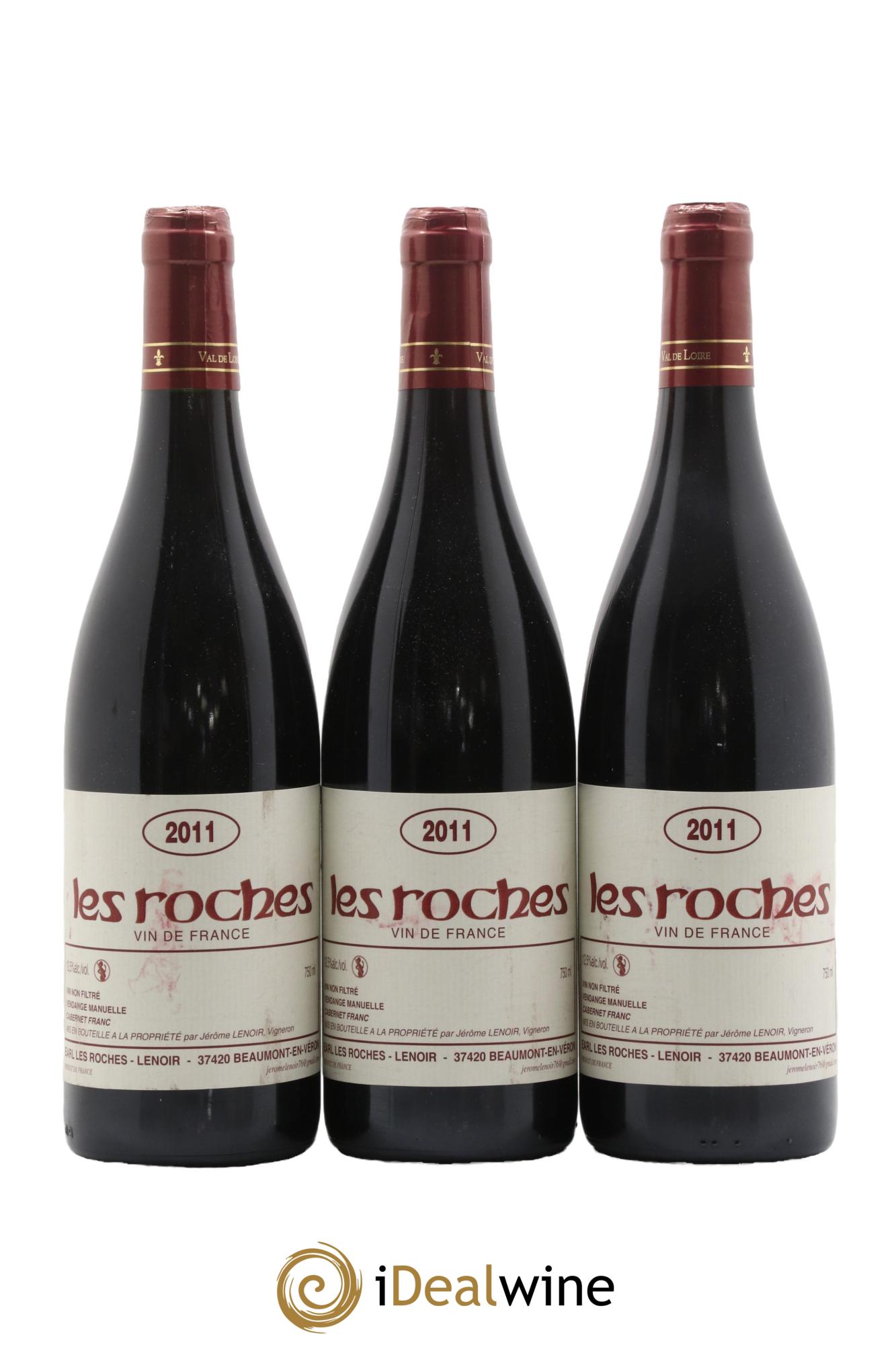 Vin de France Les Roches Lenoir (Domaine) 2011 - Lot de 3 bouteilles - 0