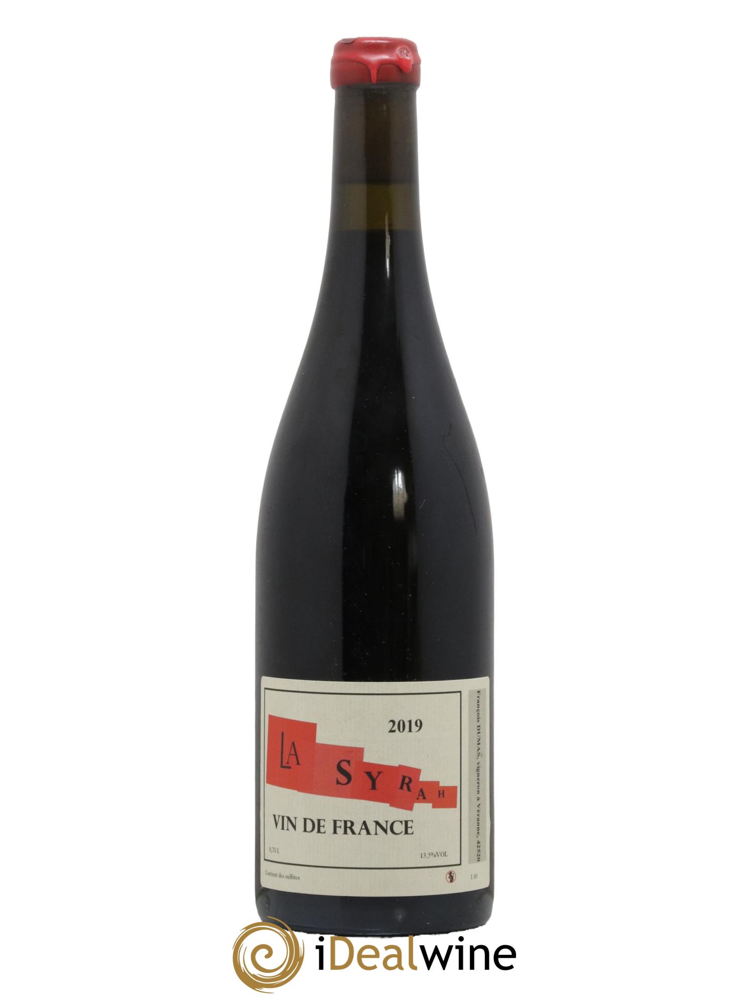Vin de France Syrah Dumas 2019 - Lot de 1 bouteille - 0