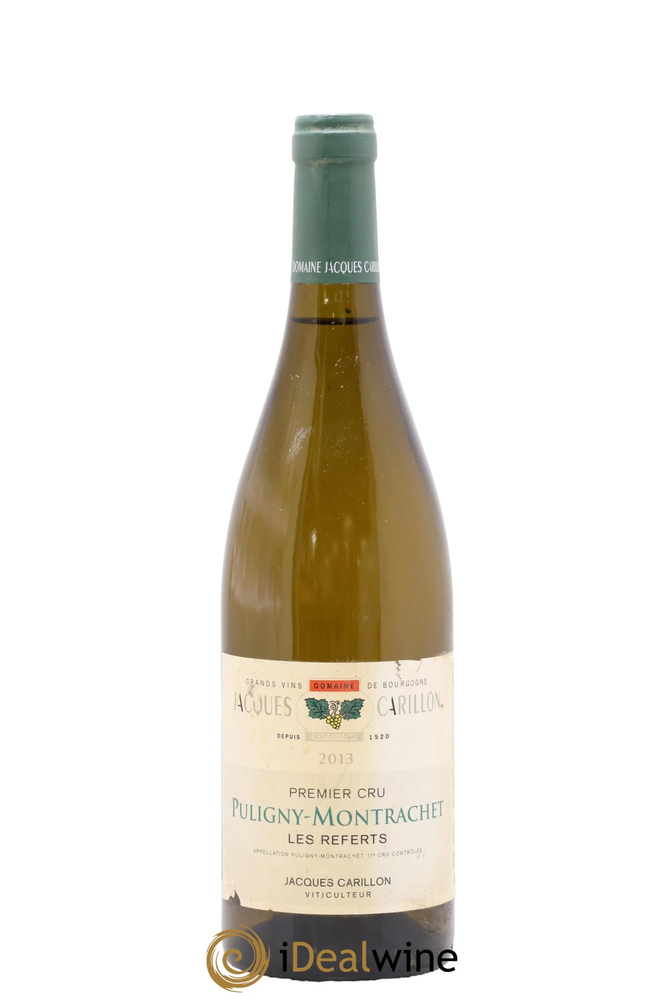 Puligny-Montrachet 1er Cru Les Referts Jacques Carillon (Domaine) 2013 - Lot de 1 bouteille - 0