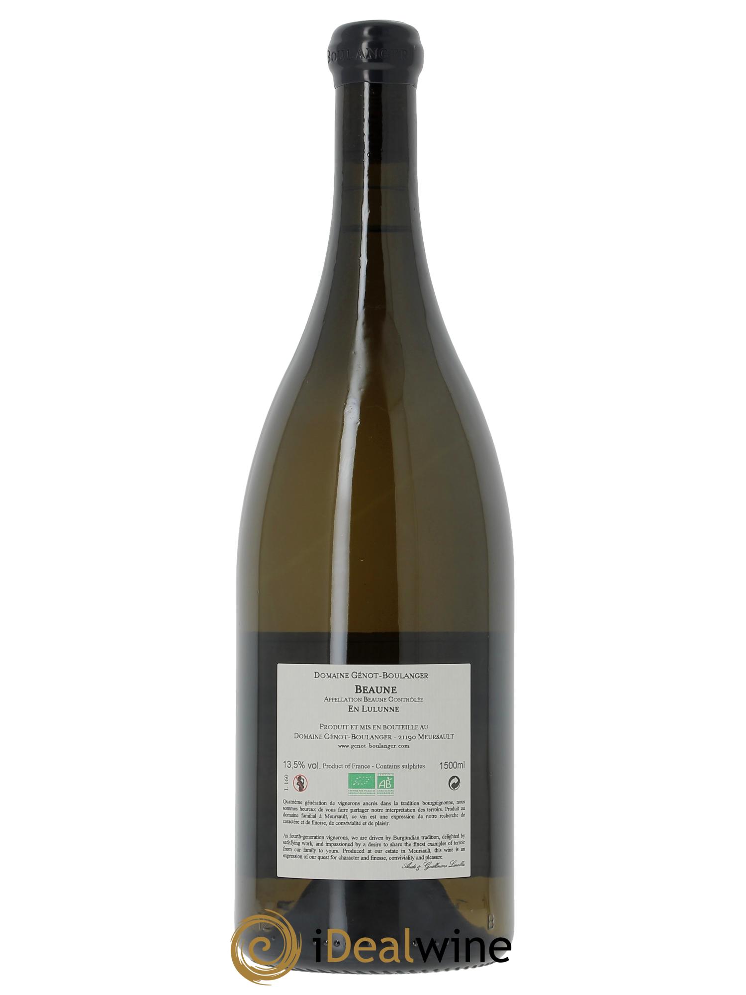 Beaune En Lulunne Génot-Boulanger (Domaine) 2019 - Lotto di 1 magnum - 1