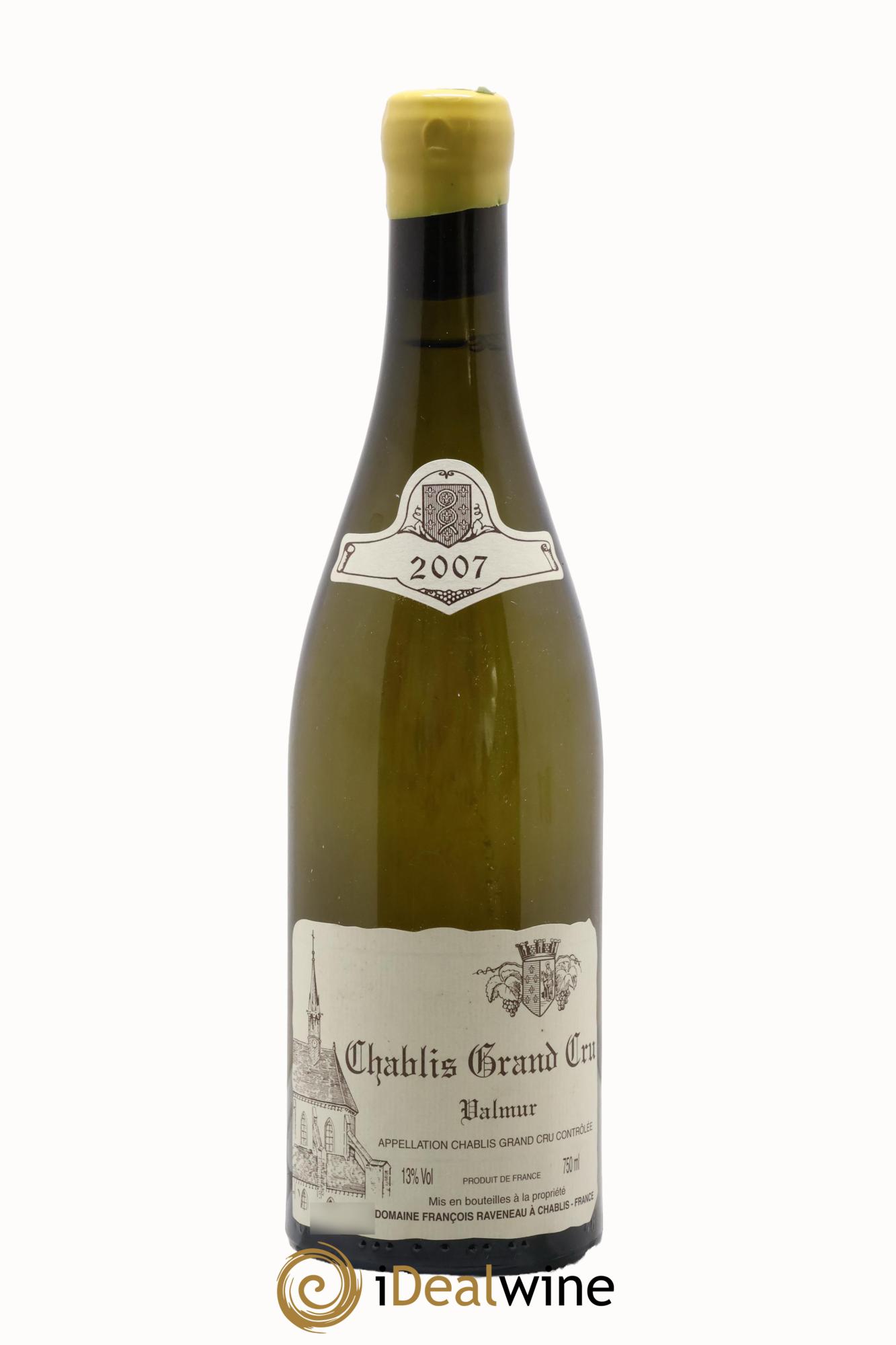 Chablis Grand Cru Valmur Raveneau (Domaine) 2007 - Lot de 1 bouteille - 0