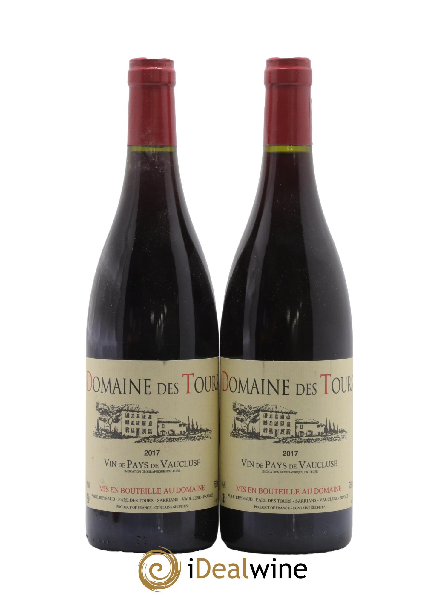 IGP Vaucluse (Vin de Pays de Vaucluse) Domaine des Tours Emmanuel Reynaud 2017 - Posten von 2 Flaschen - 0