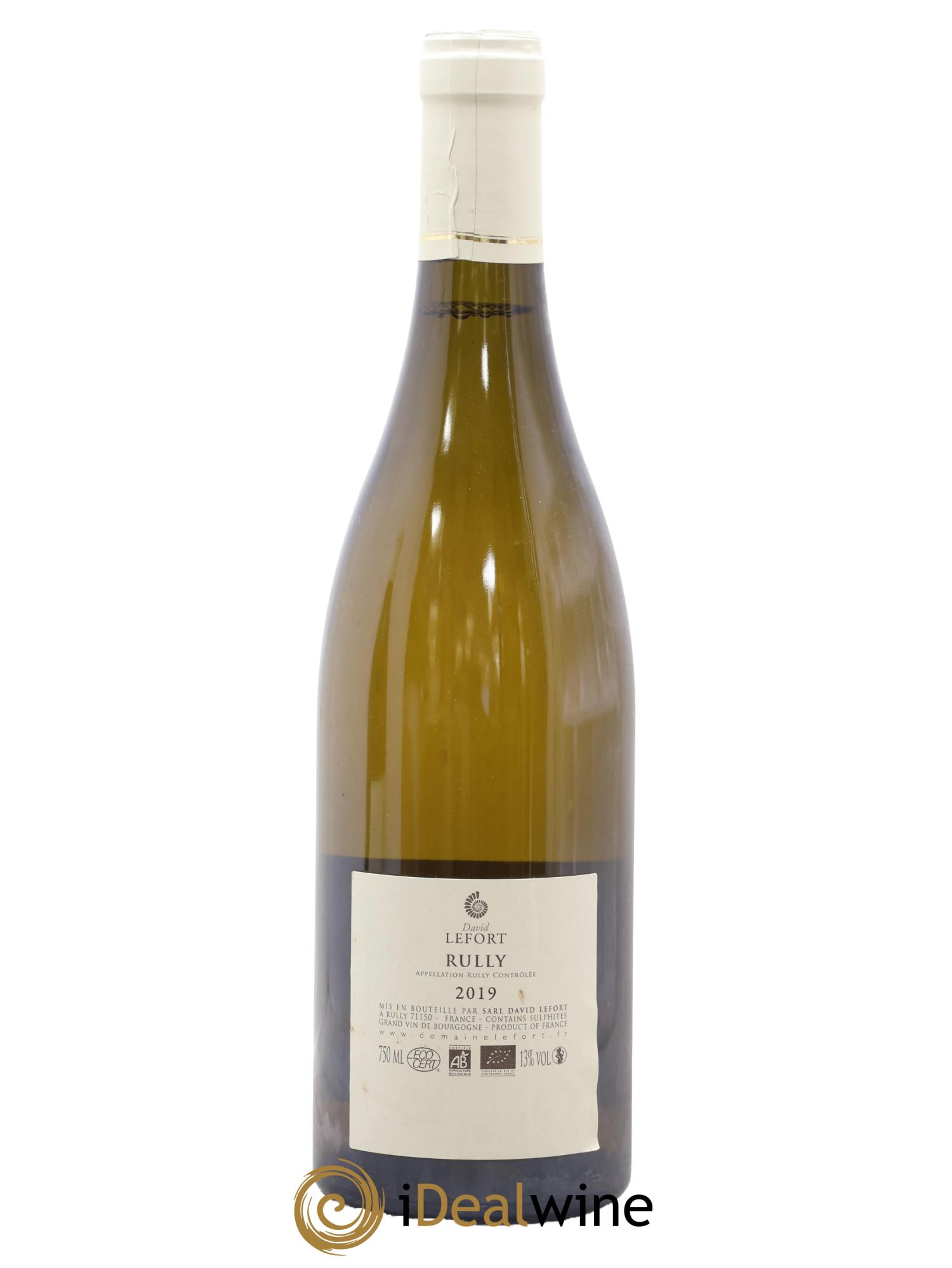 Rully La chaume David Lefort 2019 - Lot de 1 bouteille - 1