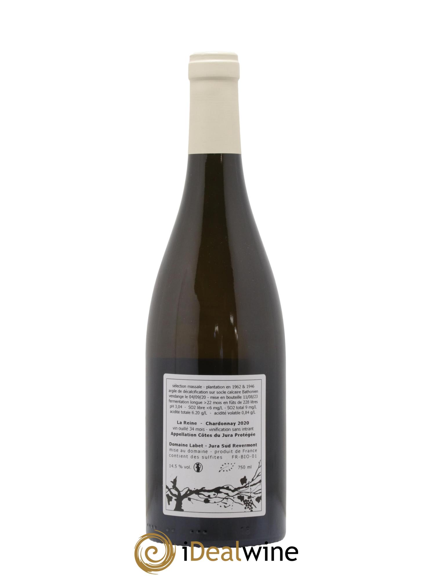 Côtes du Jura Chardonnay La Reine Romain - Julien  - Charline Labet 2020 - Posten von 1 Flasche - 1