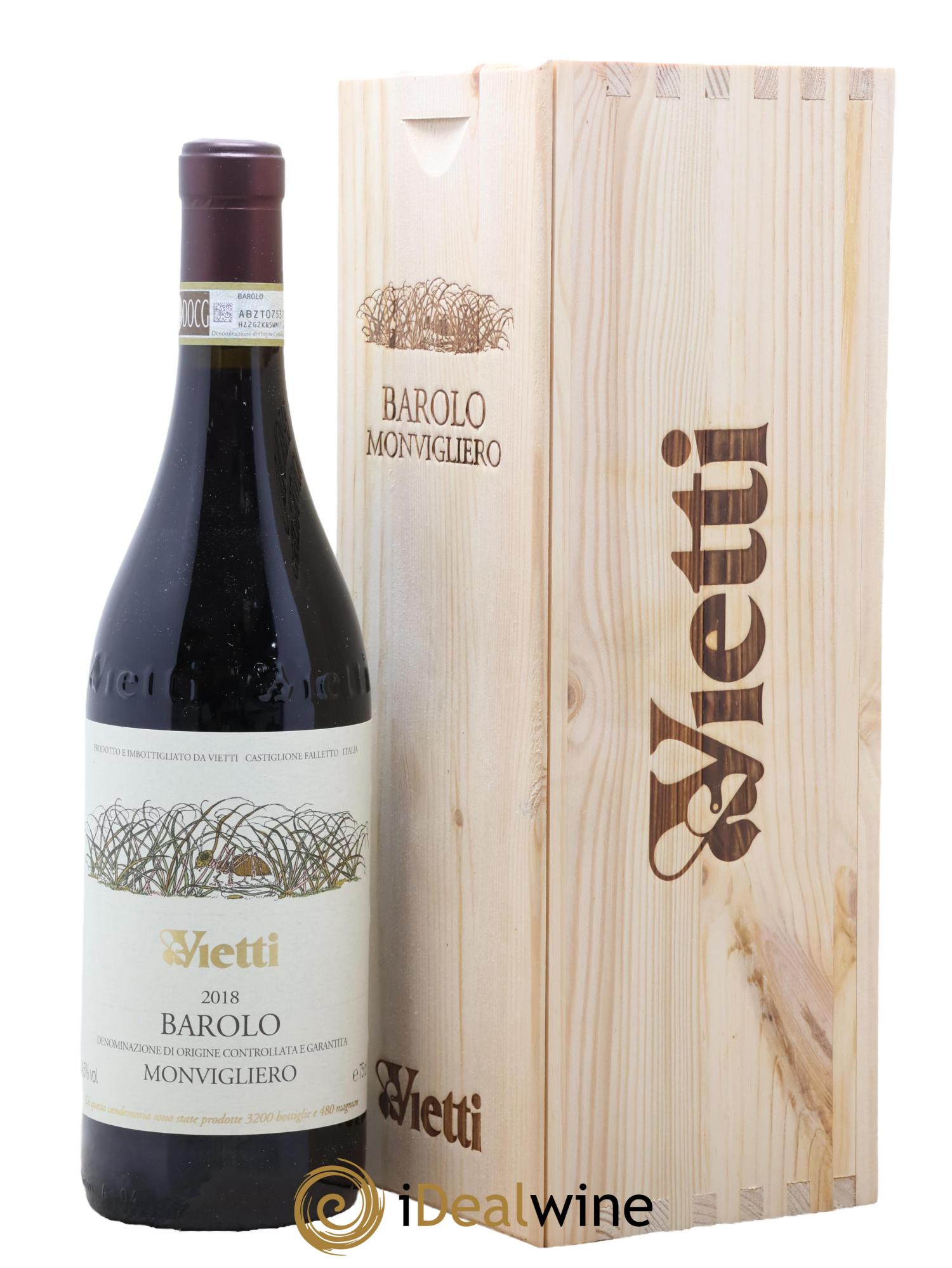 Barolo DOCG Monvigliero Vietti 2018 - Lotto di 1 bottiglia - 0