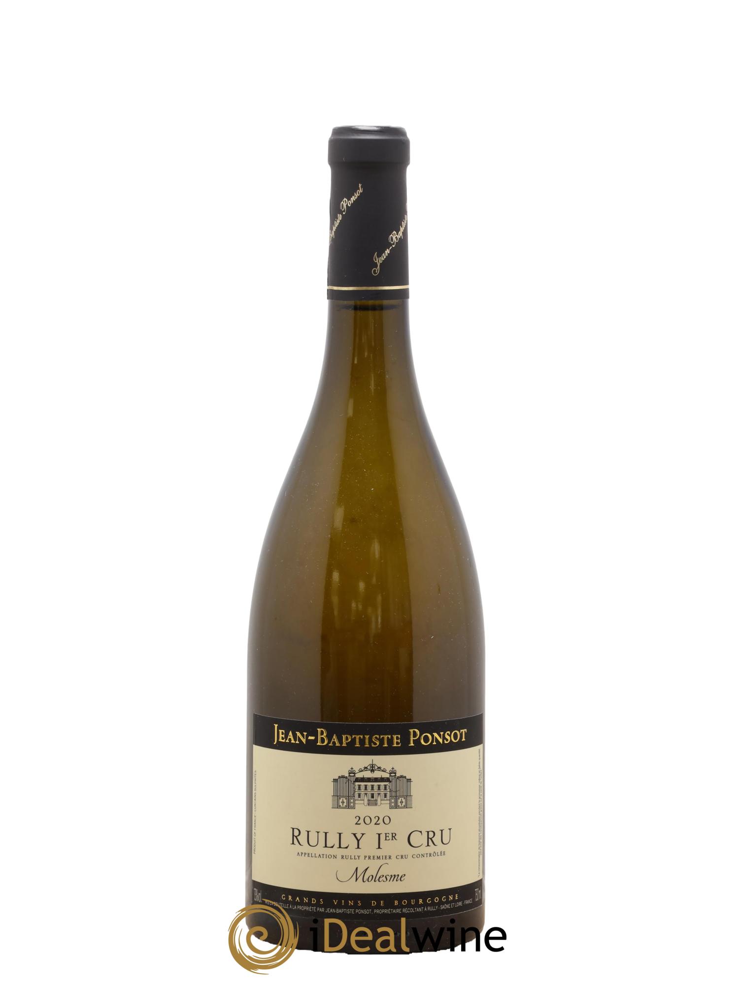 Rully 1er Cru Molesme Jean-Baptiste Ponsot 2020 - Lot de 1 bouteille - 0
