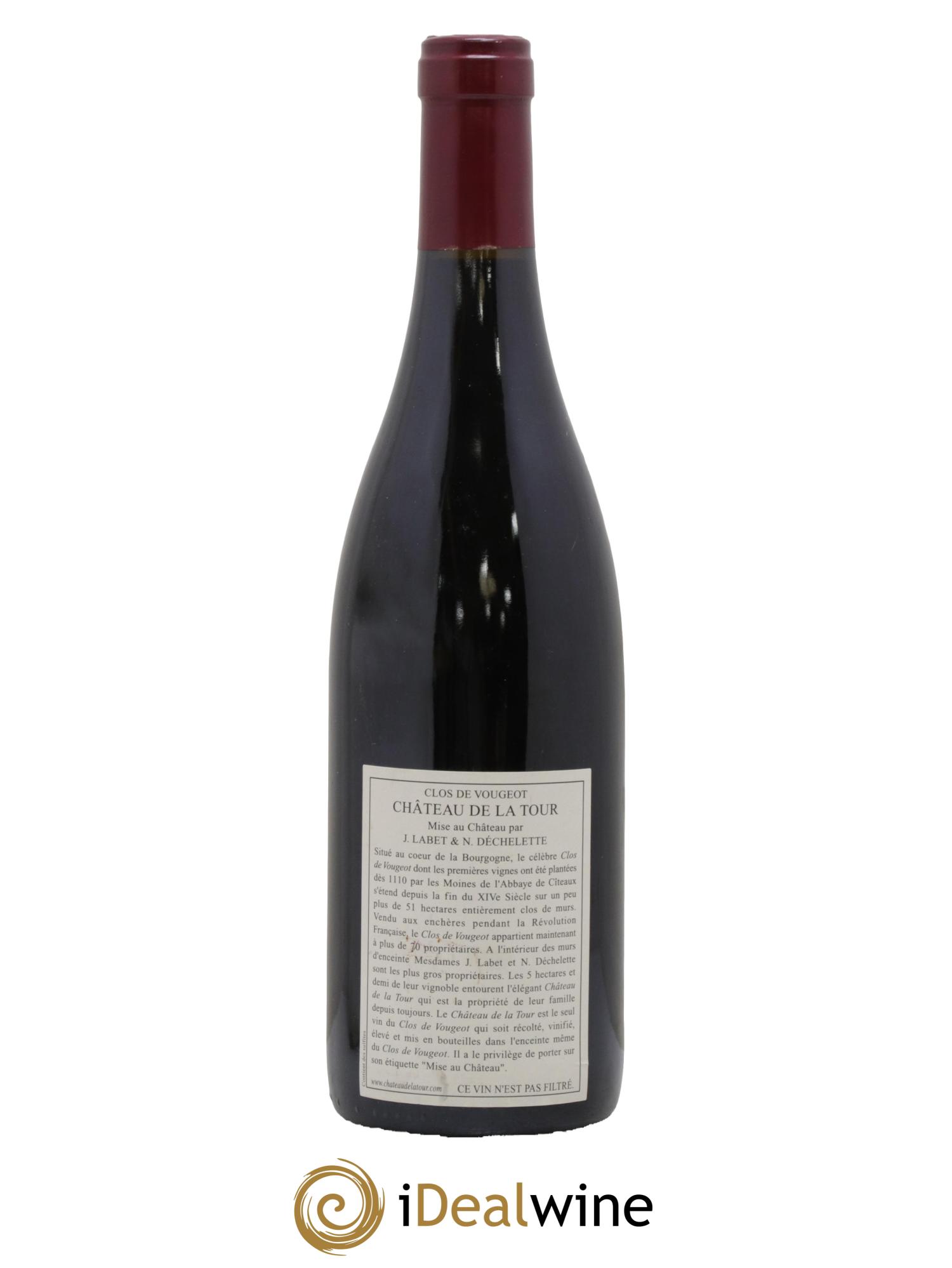 Clos de Vougeot Grand Cru Vieilles Vignes Château de La Tour 2005 - Lot de 1 bouteille - 1
