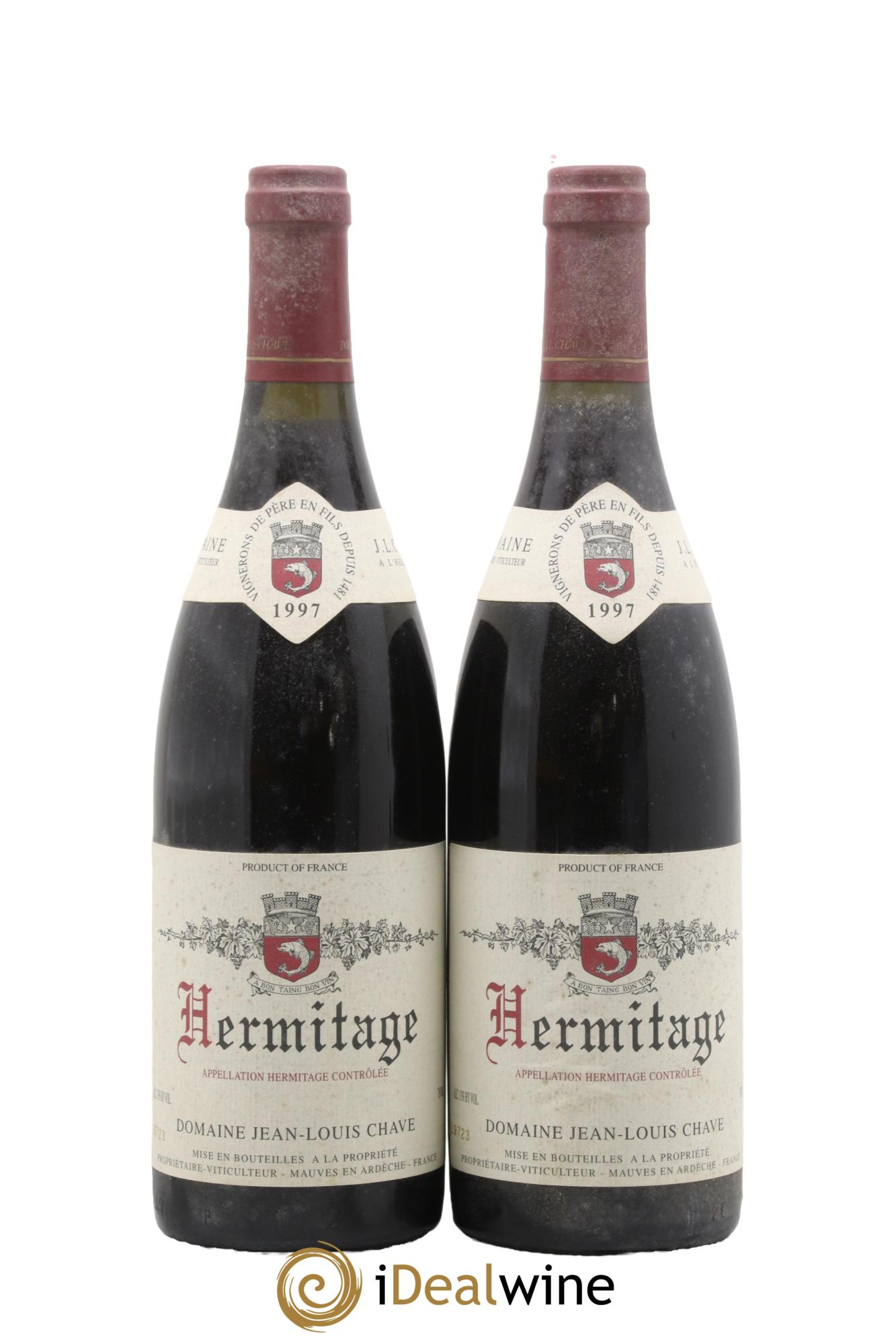 Hermitage Jean-Louis Chave 1997 - Lot de 2 bouteilles - 0