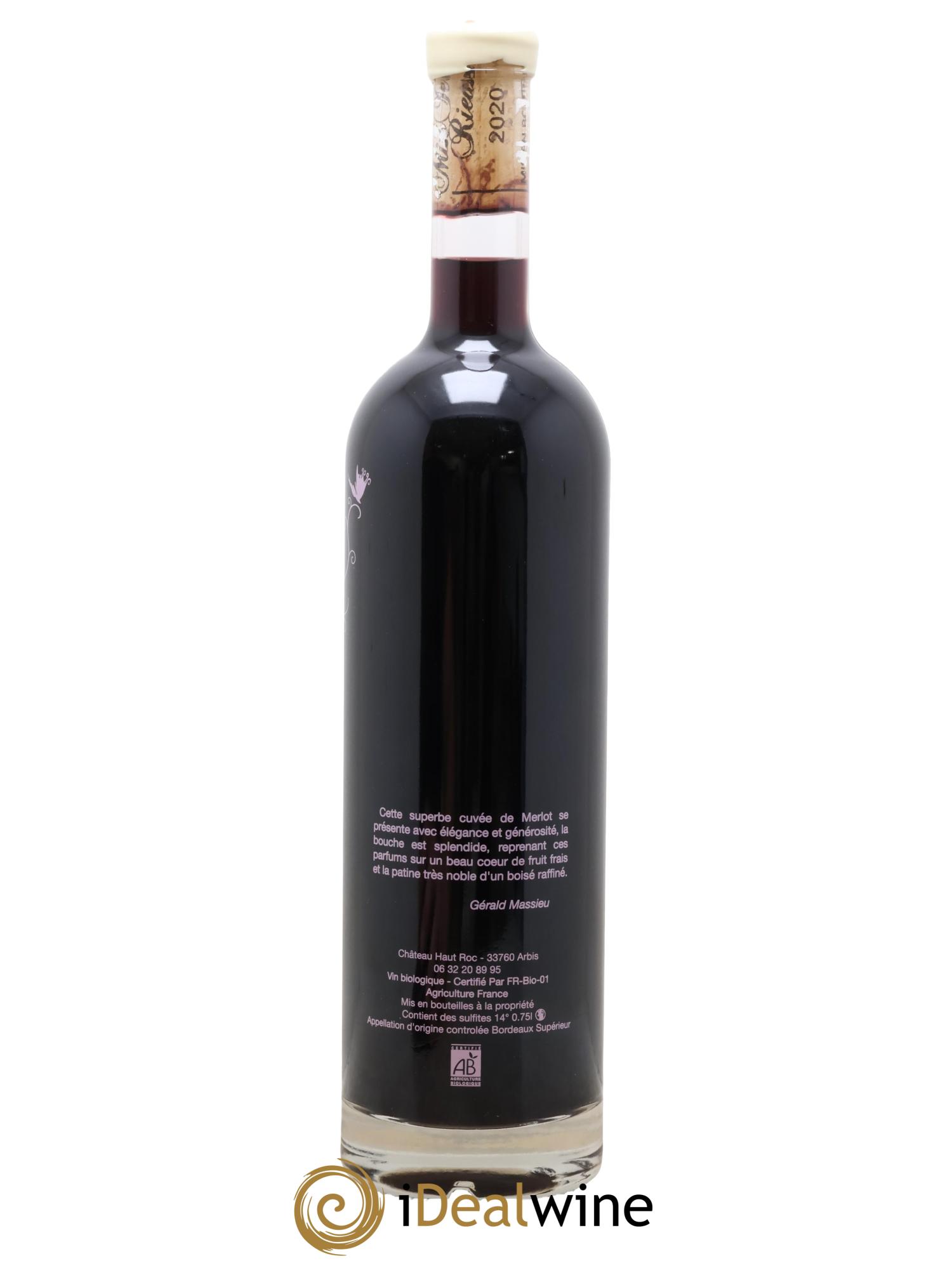 Bordeaux Supérieur Miss Terre Rieuse Gérald Massieu 2020 - Lotto di 1 bottiglia - 1