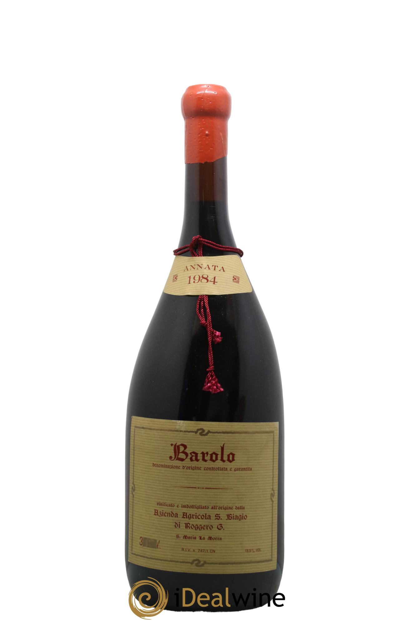 Barolo Biagio di Roggero 1984 - Lot de 1 double magnum - 0