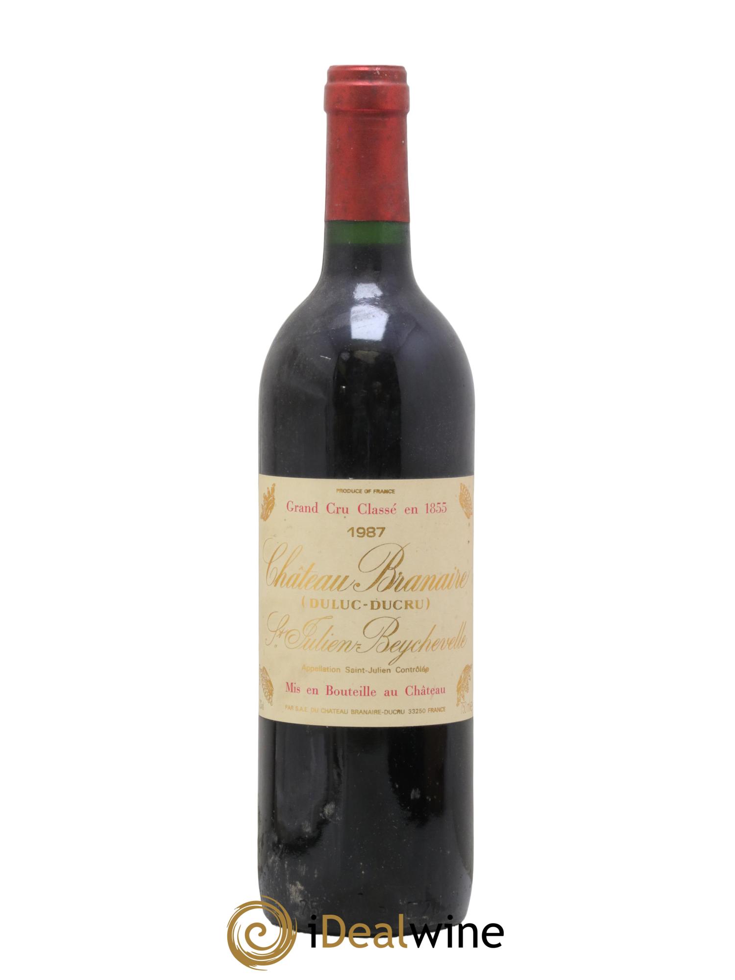 Château Branaire Ducru 4ème Grand Cru Classé 1987 - Lot of 1 bottle - 0