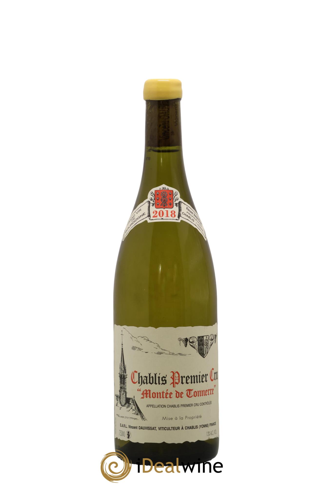 Chablis 1er Cru Montée de Tonnerre Vincent Dauvissat (Domaine) 2018 - Posten von 1 Flasche - 0