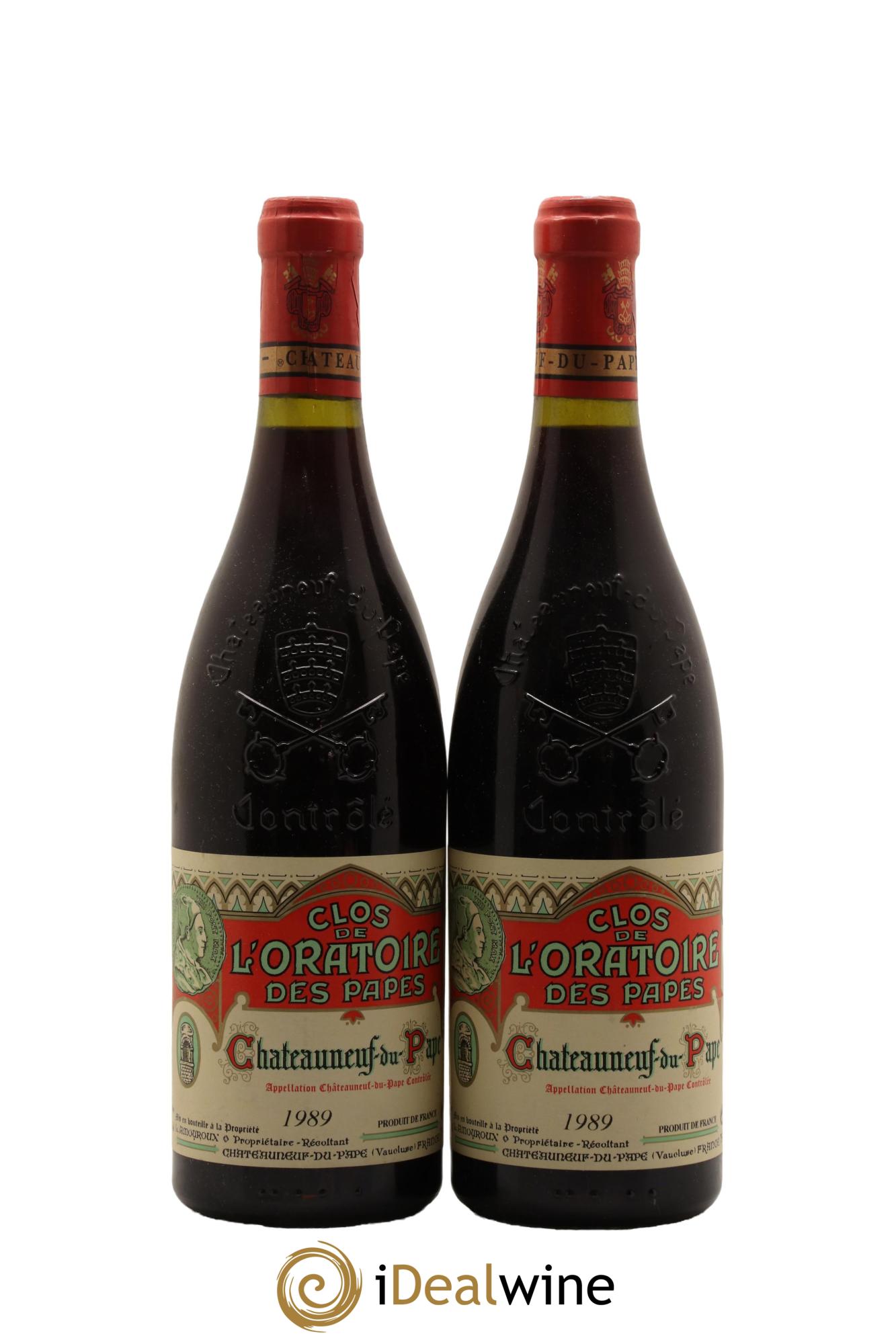 Châteauneuf-du-Pape Clos de l'Oratoire des Papes 1989 - Lot de 2 bouteilles - 0