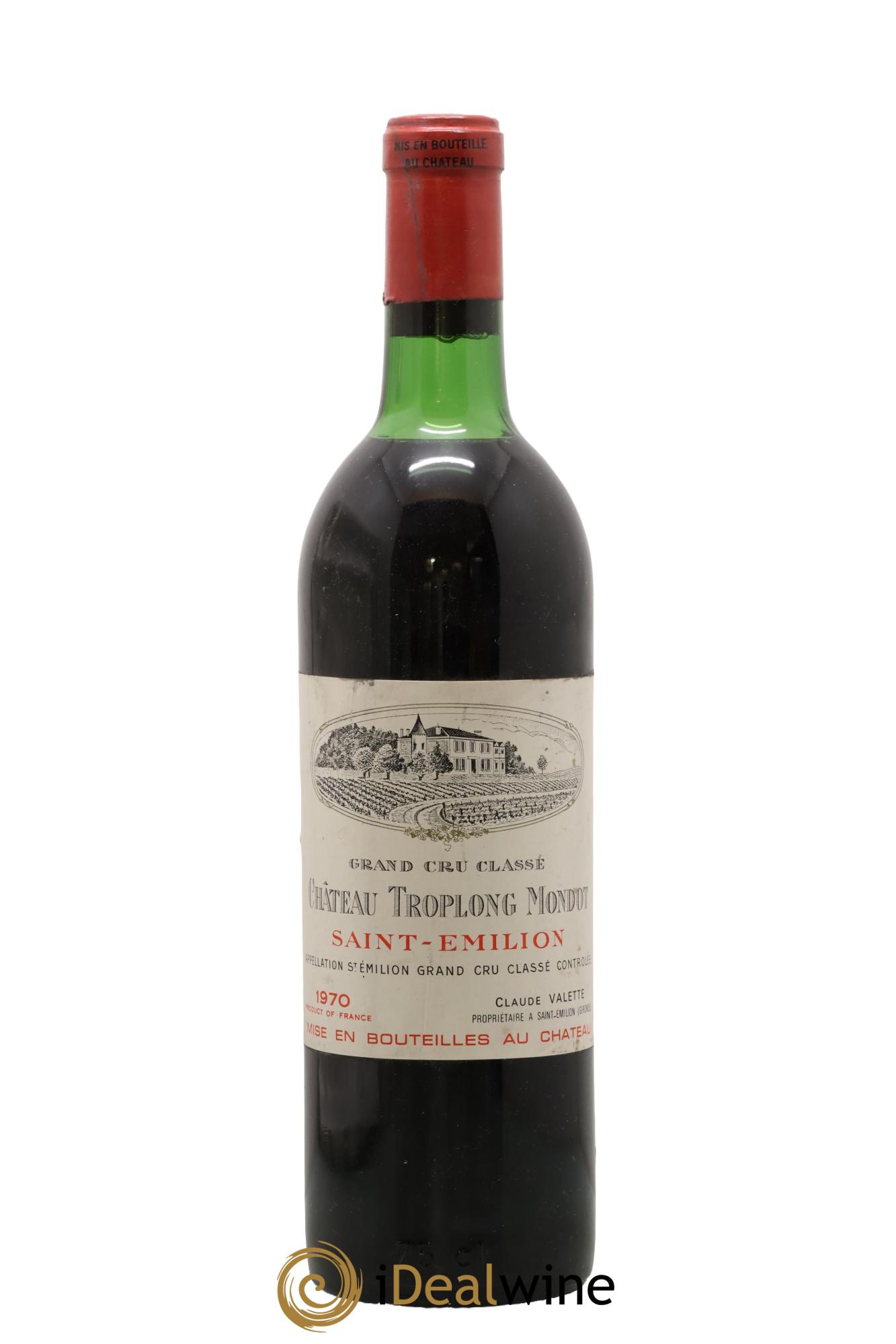 Château Troplong Mondot 1er Grand Cru Classé B 1970 - Lot of 1 bottle - 0