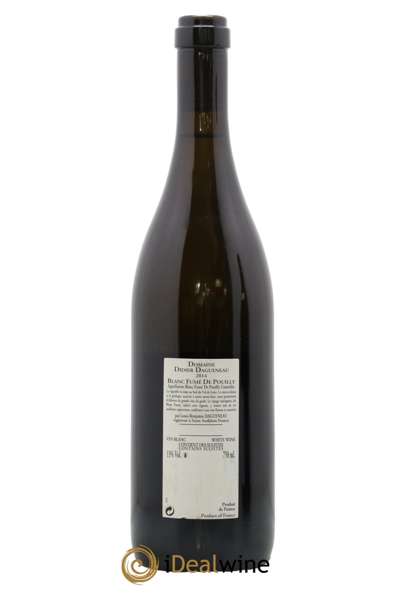 Pouilly-Fumé Buisson Renard Dagueneau (Domaine Didier - Louis-Benjamin) 2014 - Posten von 1 Flasche - 1