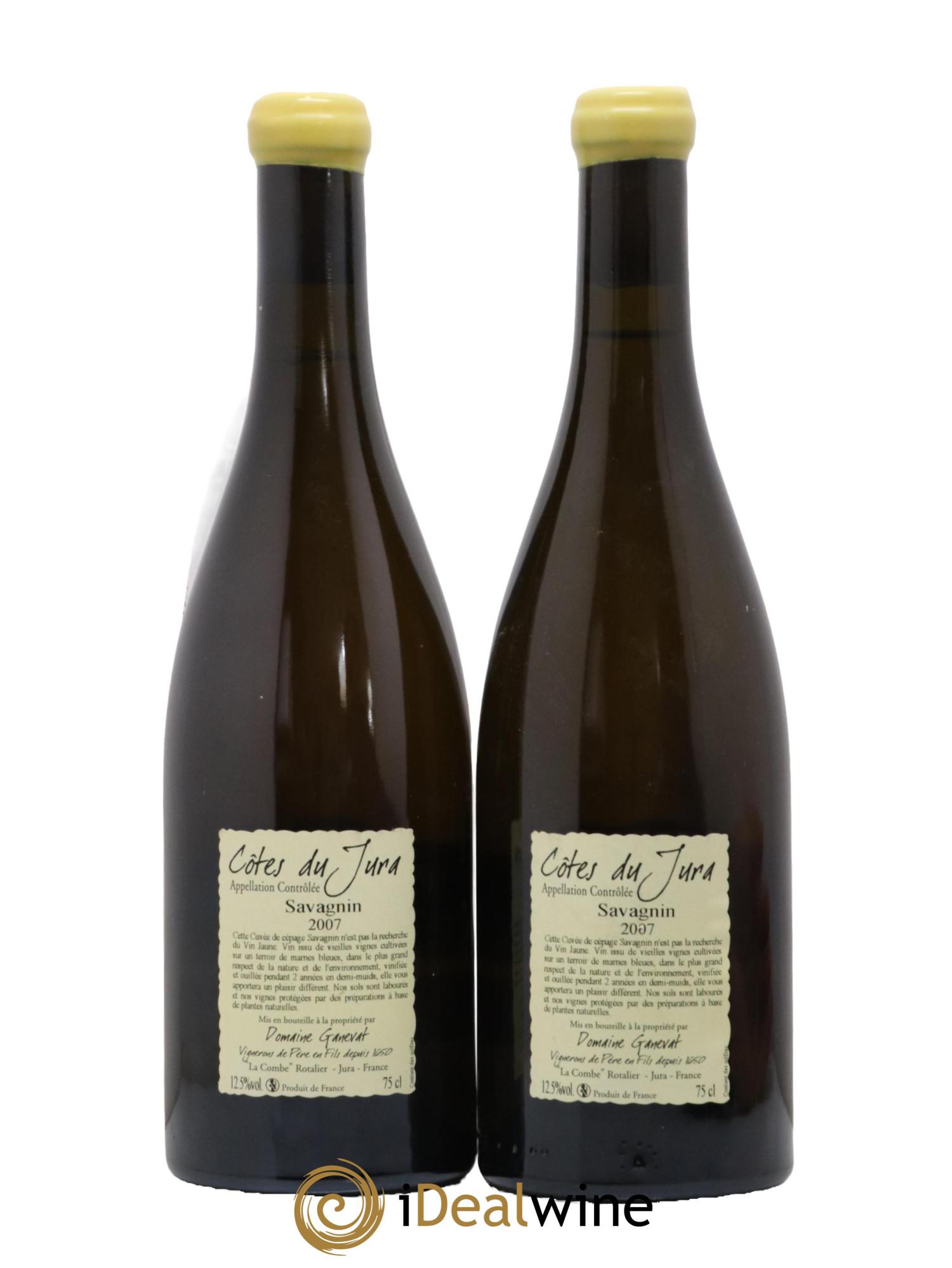 Côtes du Jura Les Chalasses Marnes Bleues Jean-François Ganevat (Domaine) 2007 - Lot de 2 bouteilles - 1