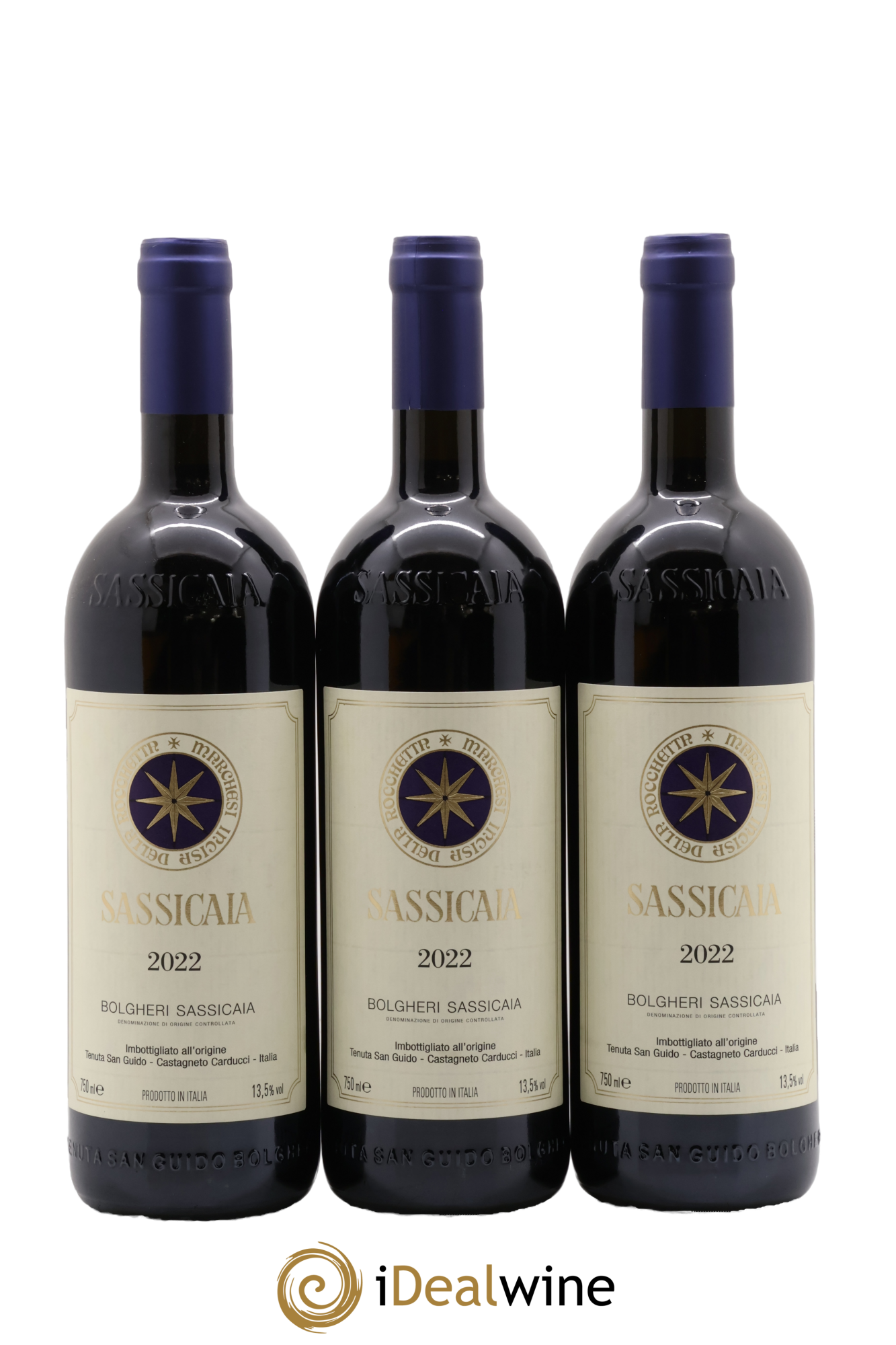Bolgheri DOC Sassicaia Tenuta San Guido 2022 - Posten von 6 Flaschen - 2