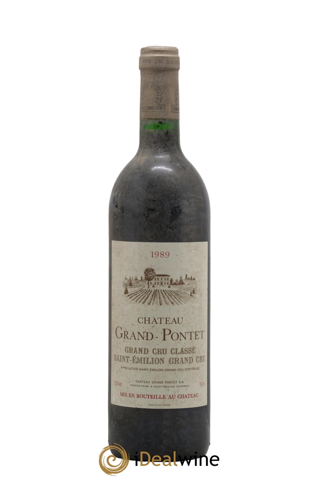 Château Grand Pontet Grand Cru Classé 1989 - Lot de 1 bouteille - 0