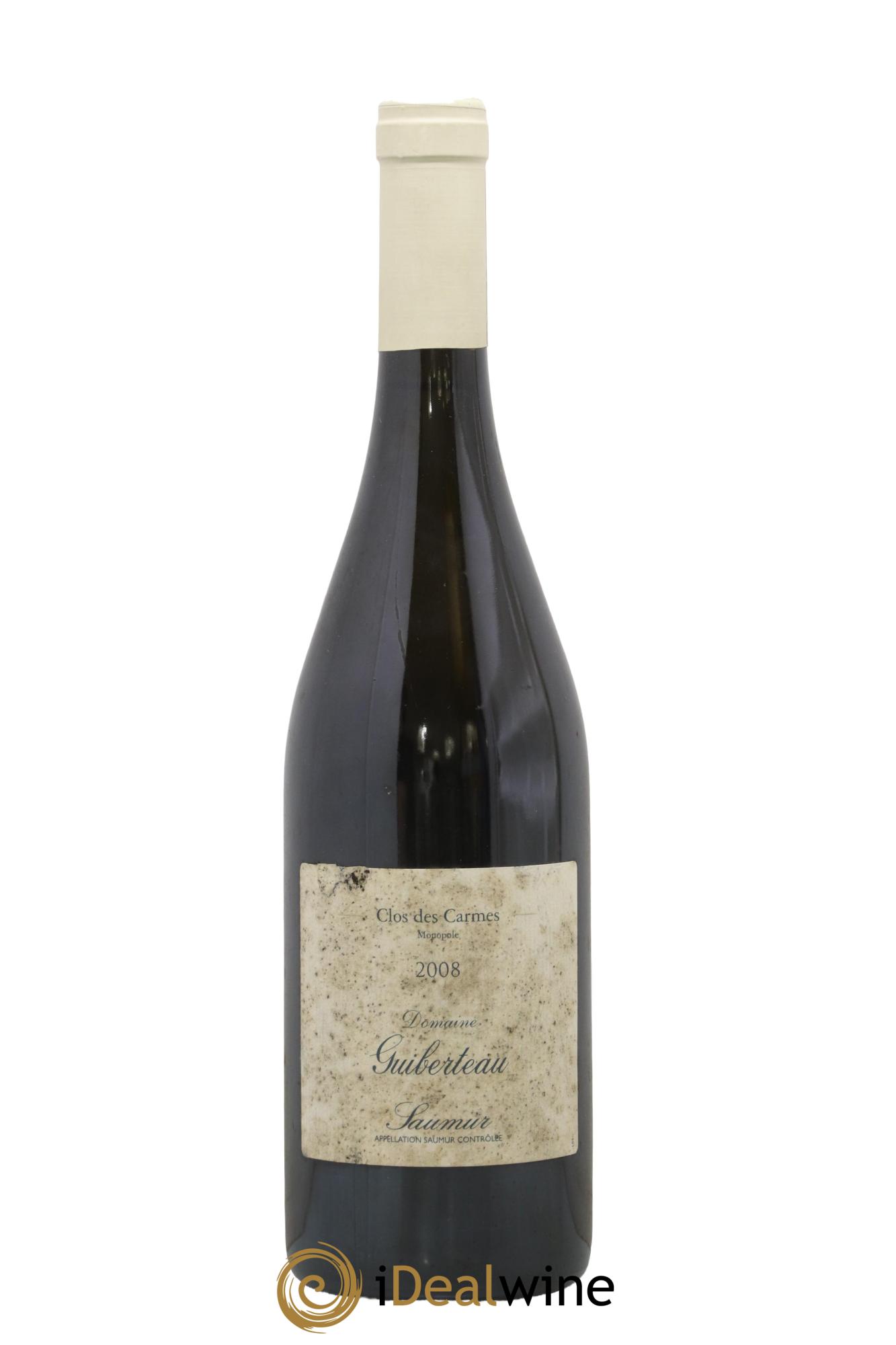 Saumur Brézé Clos des Carmes Domaine Guiberteau 2008 - Lot de 1 bouteille - 0