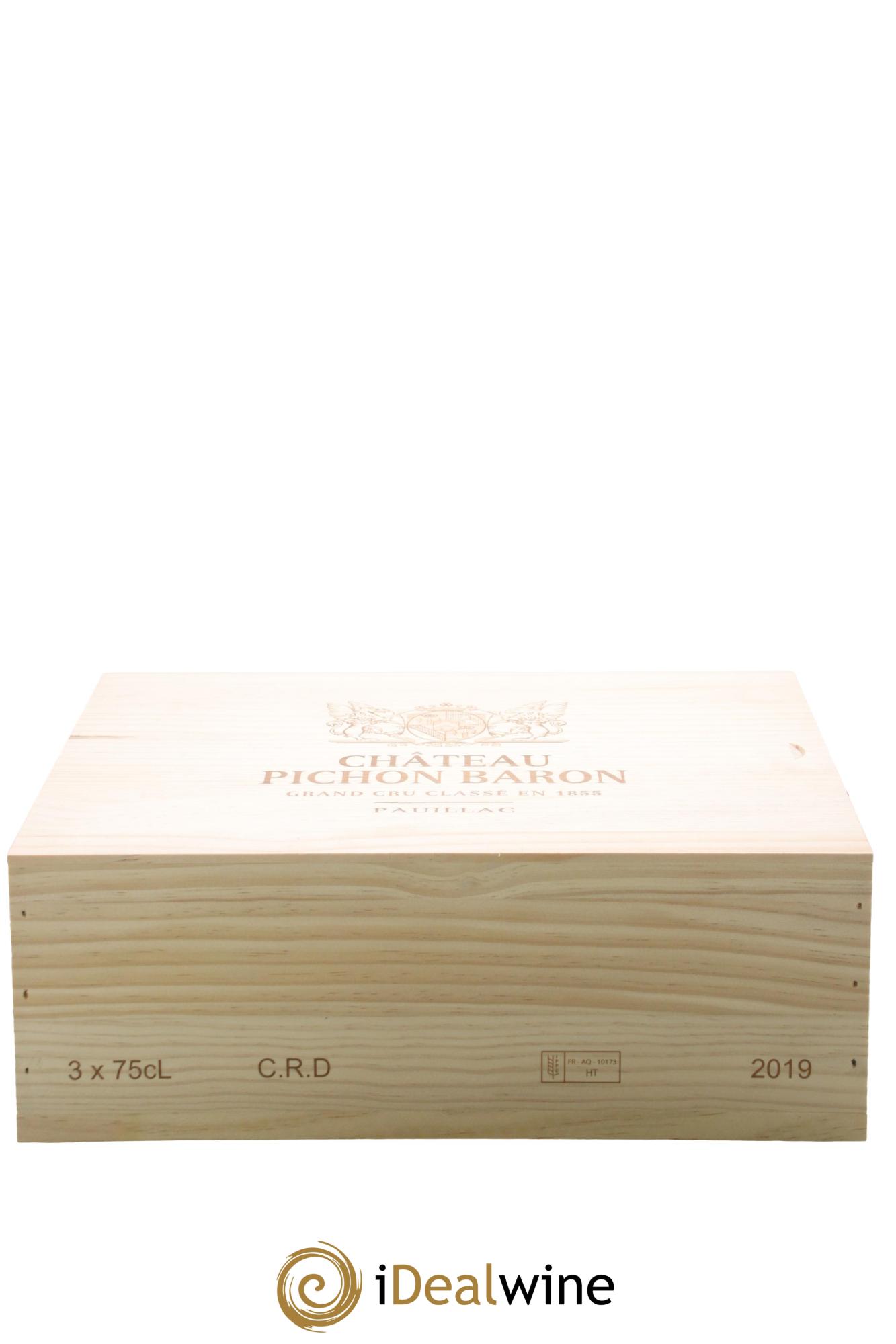 Pichon Longueville Baron 2ème Grand Cru Classé 2019 - Lot of 3 bottles - 1