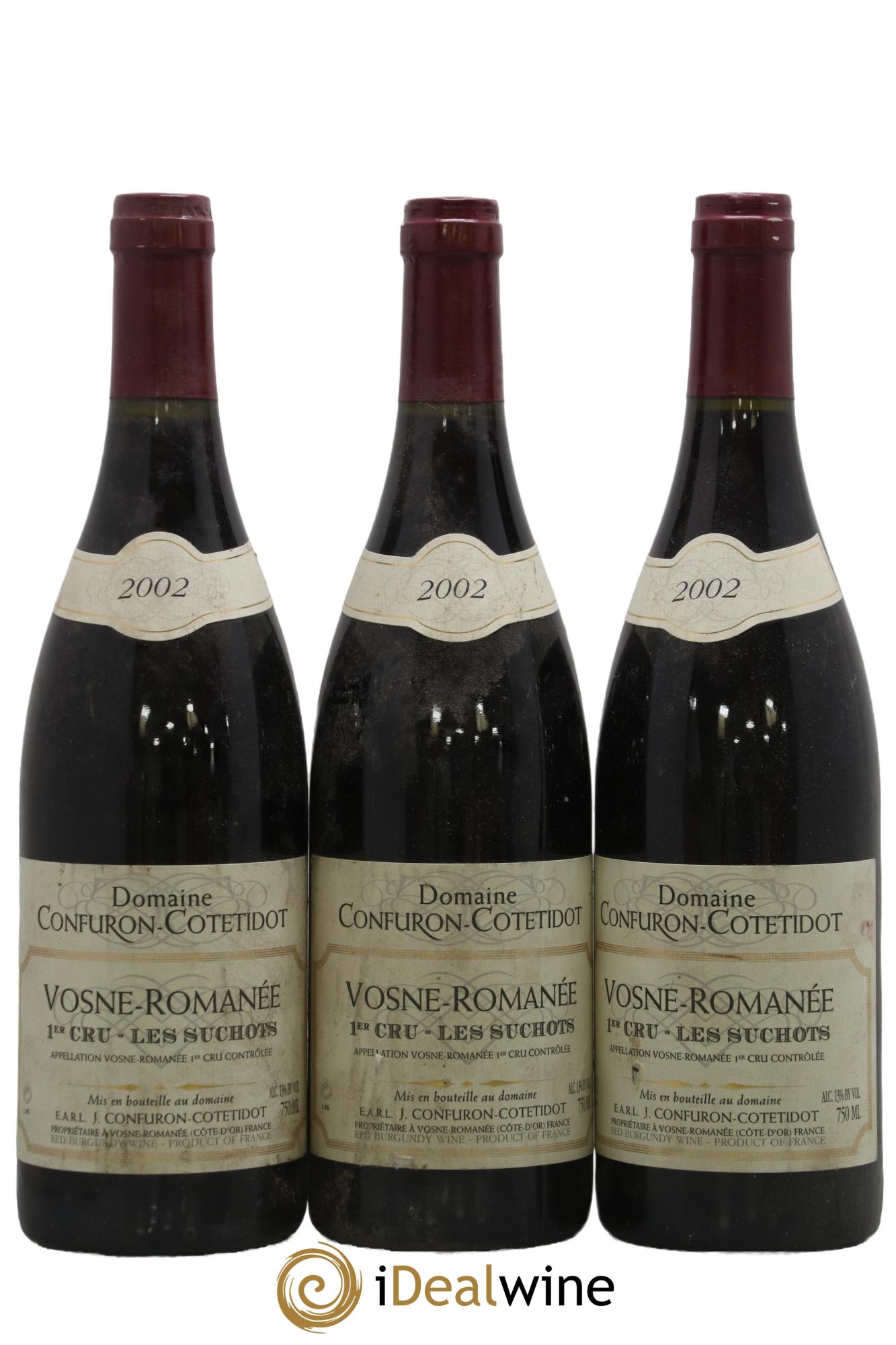 Vosne-Romanée 1er Cru Les Suchots Confuron-Cotetidot 2002 - Lot de 3 bouteilles - 0
