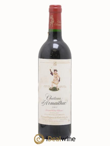 Château d' Armailhac - Mouton Baron(ne) Philippe 5ème Grand Cru Classé 2003 - Lotto di 1 bottiglia - 0