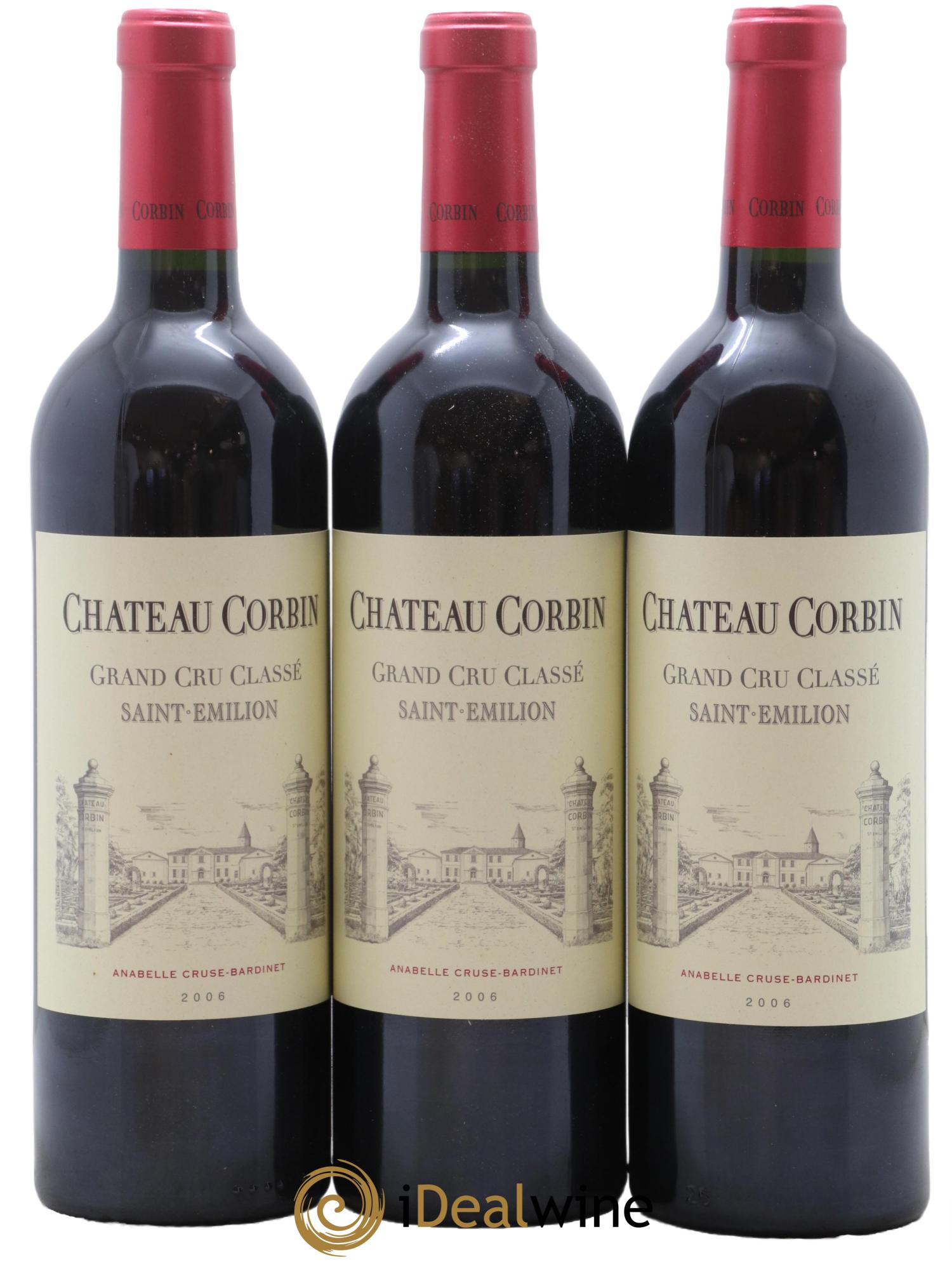 Château Corbin Grand Cru Classé 2006 - Posten von 6 Flaschen - 2