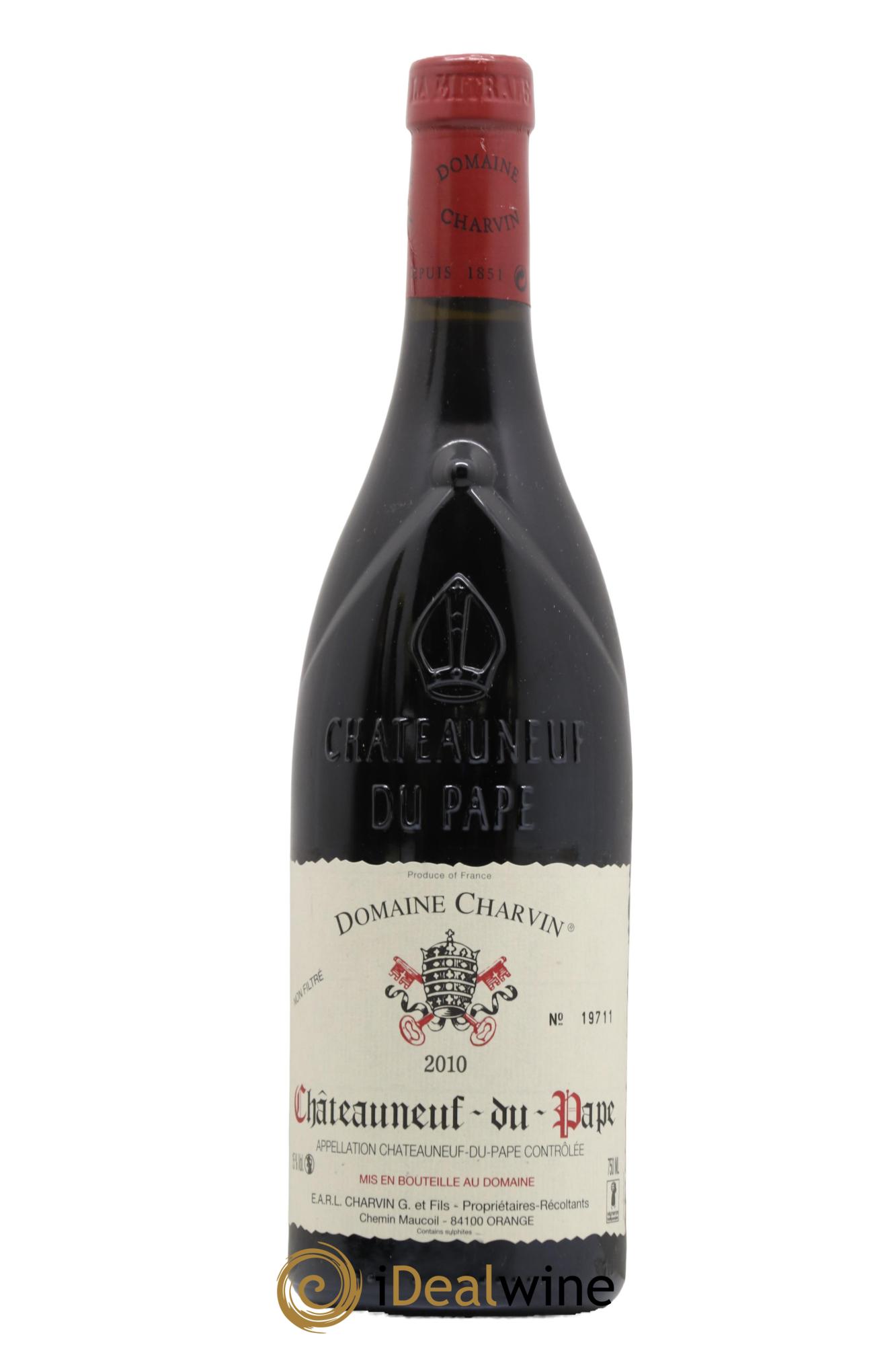 Châteauneuf-du-Pape Charvin (Domaine) 2010 - Lot de 1 bouteille - 0