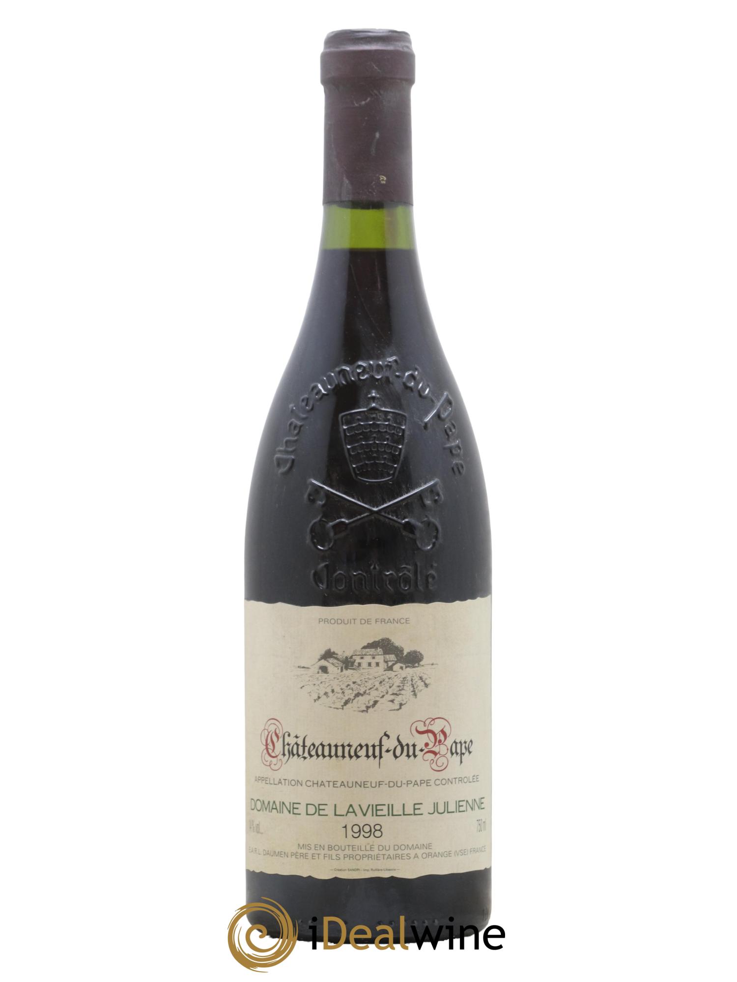 Châteauneuf-du-Pape Vieille Julienne (Domaine de la) Jean-Paul Daumen 1998 - Lot de 1 bouteille - 0