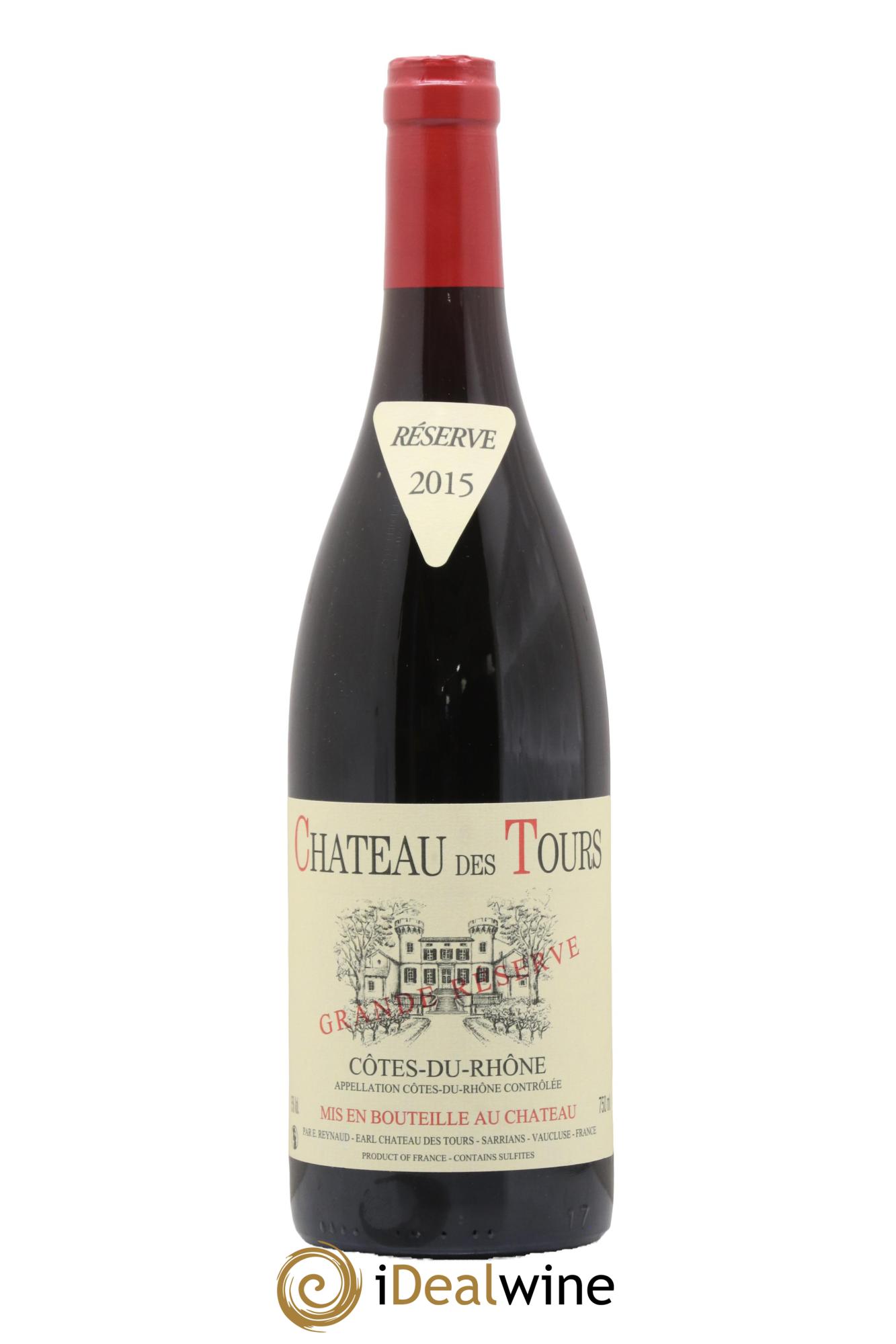 Côtes-du-Rhône Château des Tours Grande Réserve Emmanuel Reynaud 2015 - Lotto di 1 bottiglia - 0