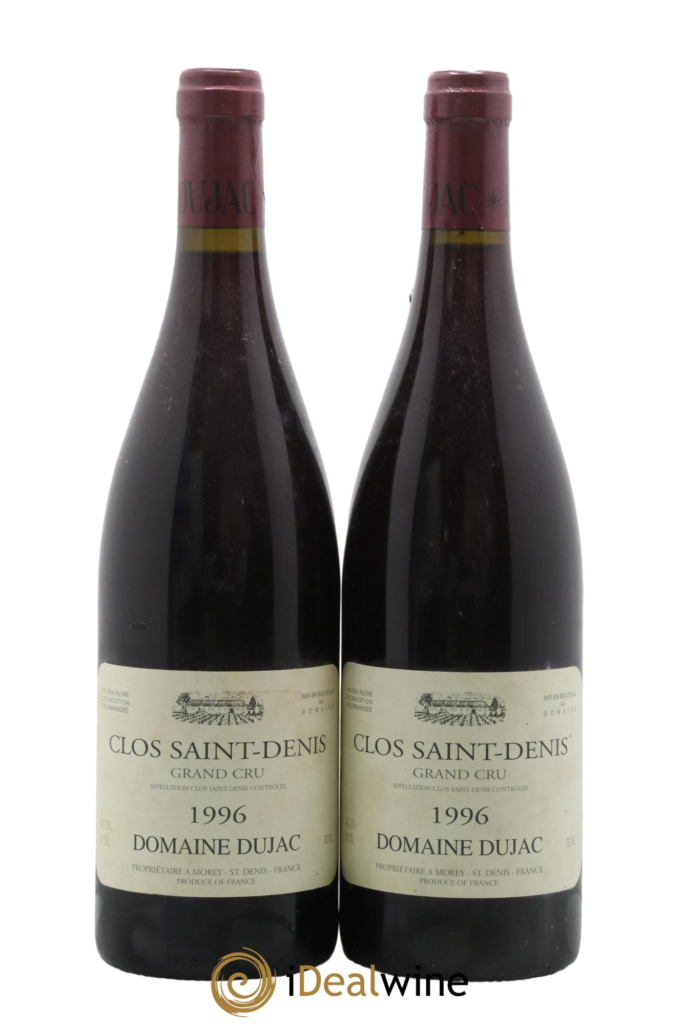 Clos Saint-Denis Grand Cru Dujac (Domaine) 1996 - Lot de 2 bouteilles - 0