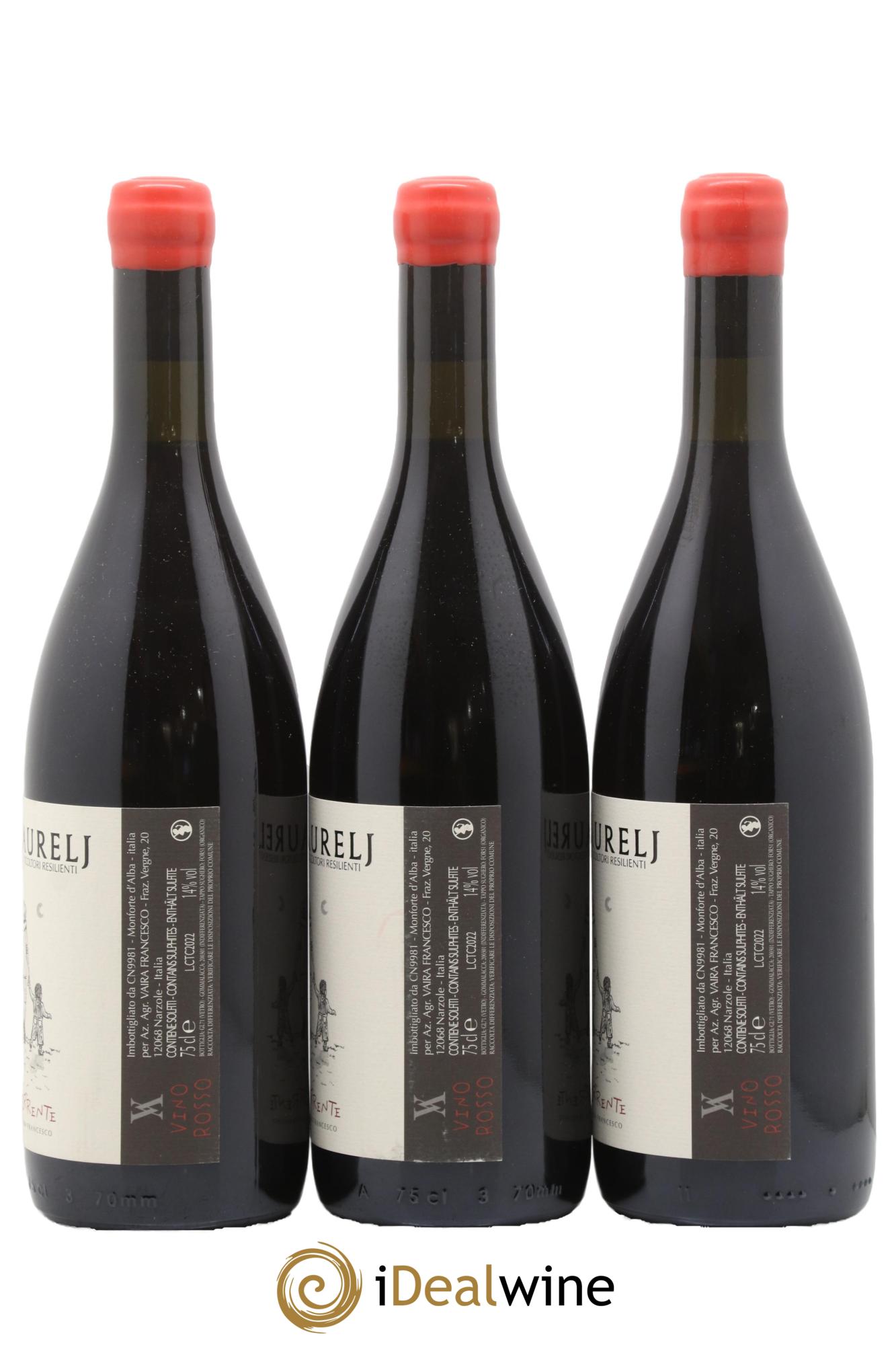 Italie Controcorrente Vaira Aurelj 2022 - Lot of 3 bottles - 1