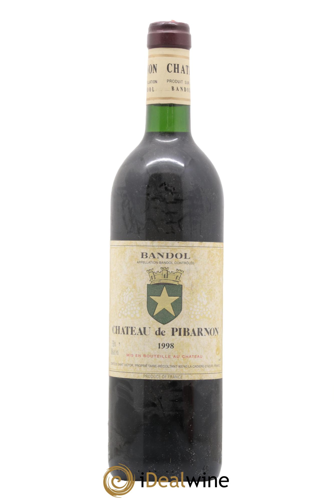 Bandol Château de Pibarnon Comte de Saint-Victor 1998 - Lot de 1 bouteille - 0
