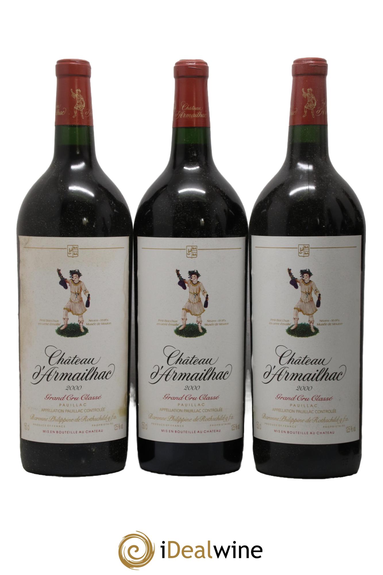 Château d' Armailhac - Mouton Baron(ne) Philippe 5ème Grand Cru Classé 2000 - Lotto di 6 magnum - 1