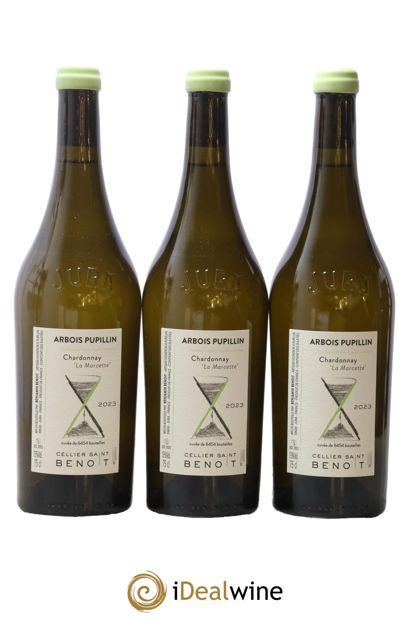 Arbois La Marcette Cellier Saint Benoît 2023 - Lot de 3 bouteilles - 0