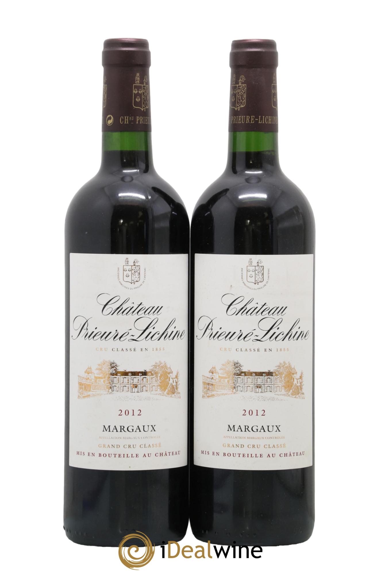 Château Prieuré Lichine 4ème Grand Cru Classé 2012 - Lotto di 2 bottiglie - 0