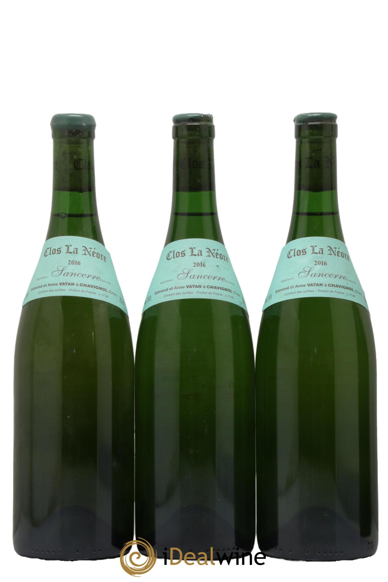 Sancerre Clos la Neore Edmond Vatan 2016 - Lot de 3 bouteilles - 0