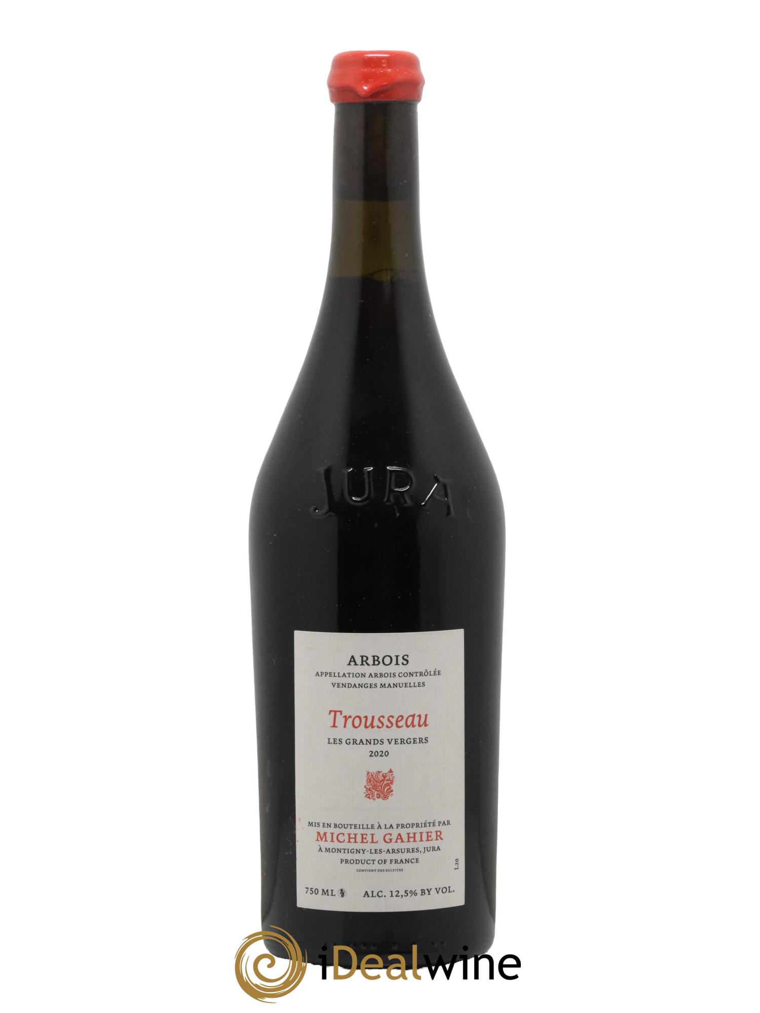 Arbois Trousseau Les Grands Vergers Michel Gahier 2020 - Lot de 1 bouteille - 0
