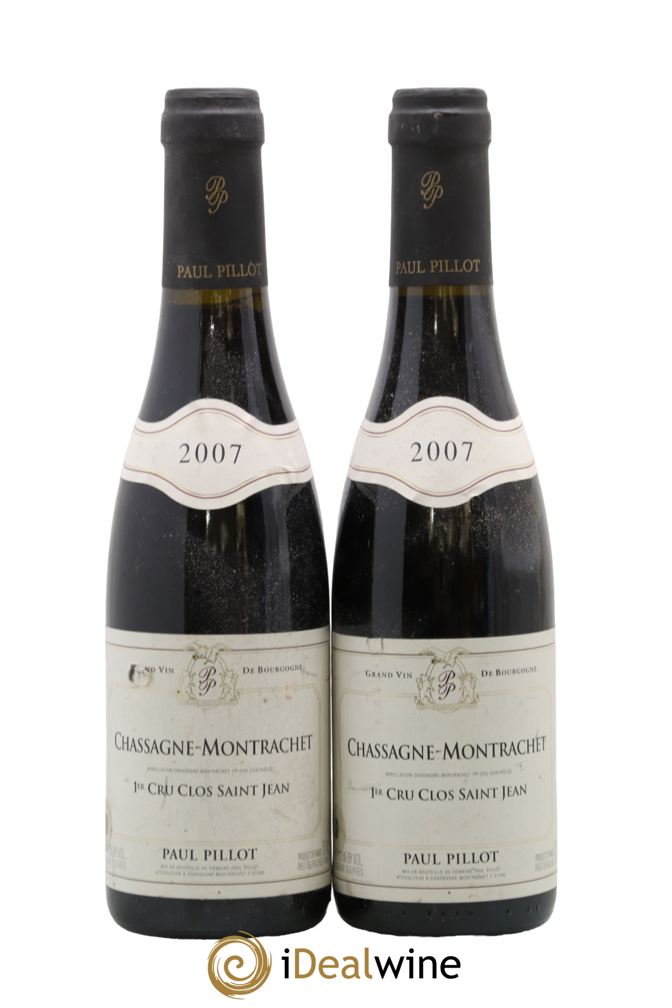 Chassagne-Montrachet 1er Cru Clos Saint-Jean Paul Pillot (Domaine) 2007 - Lot de 2 demi bouteilles - 0