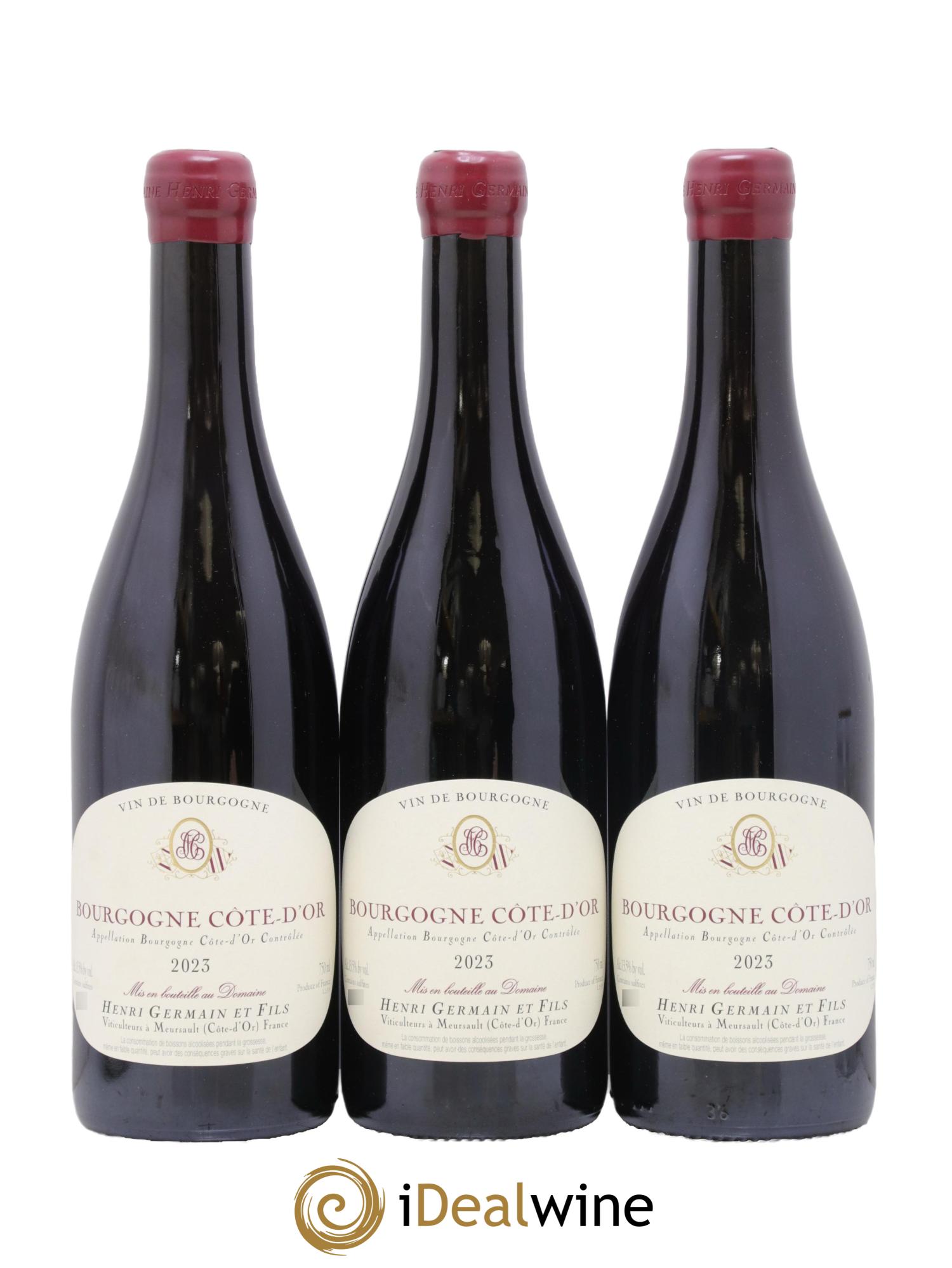 Bourgogne Côte d'or Henri Germain & Fils 2023 - Posten von 3 Flaschen - 0