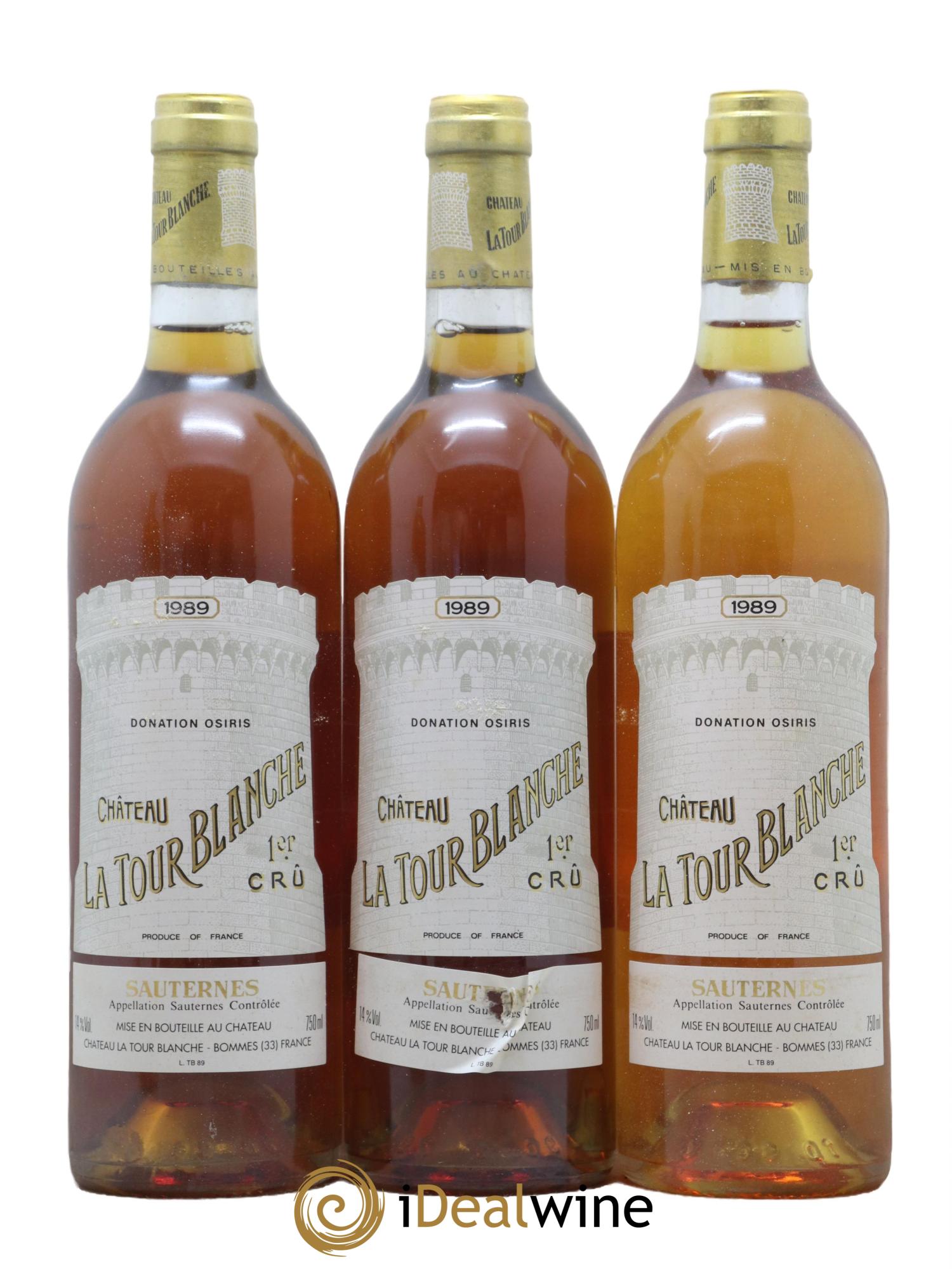 Château la Tour Blanche 1er Grand Cru Classé 1989 - Lotto di 12 bottiglie - 1