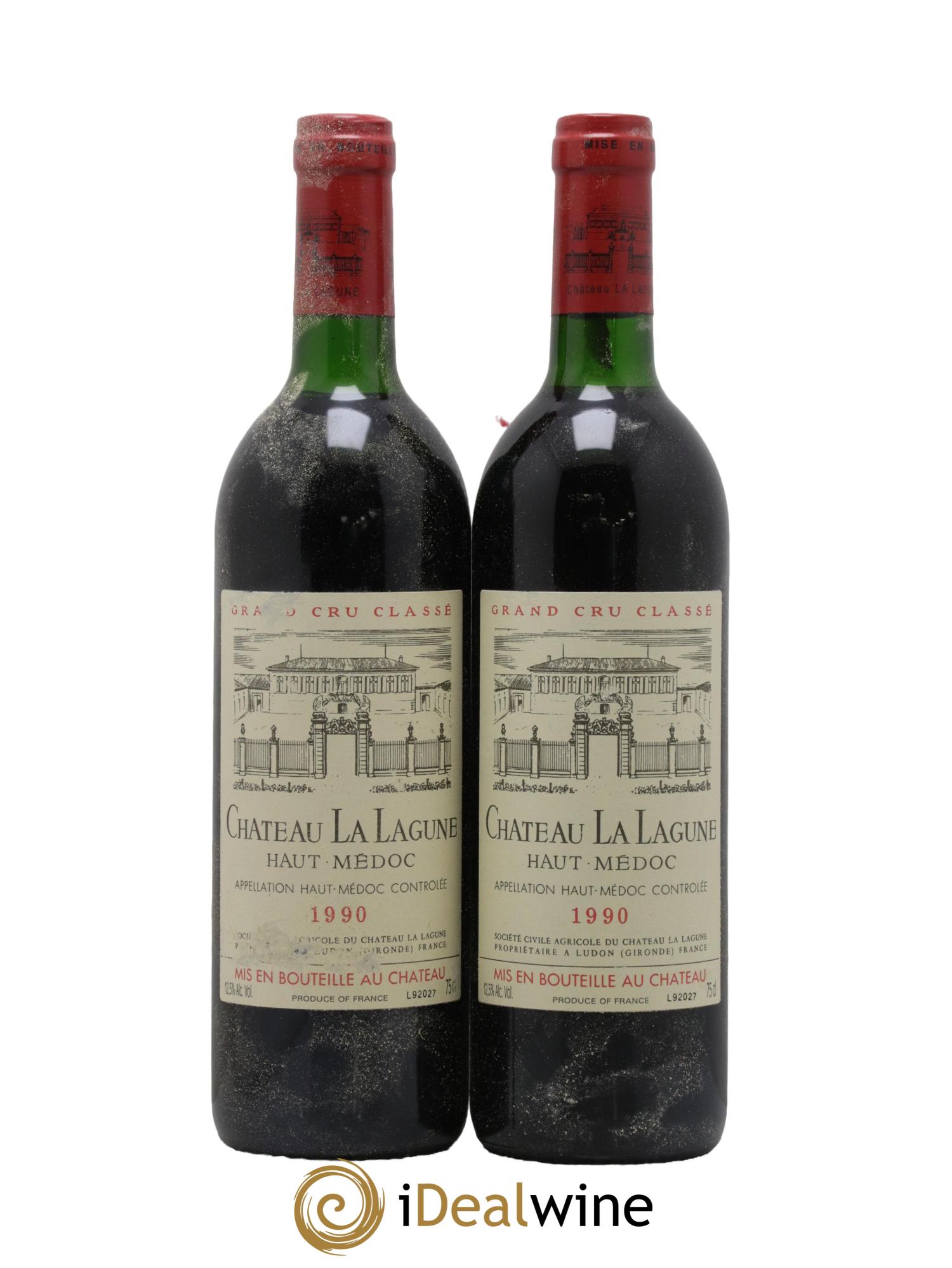 Château la Lagune 3ème Grand Cru Classé 1990 - Lot de 2 bouteilles - 0