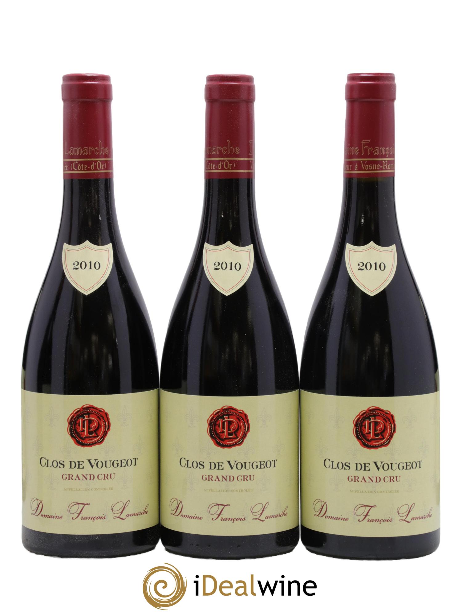 Clos de Vougeot Grand Cru Lamarche (Domaine) 2010 - Lot de 6 bouteilles - 1