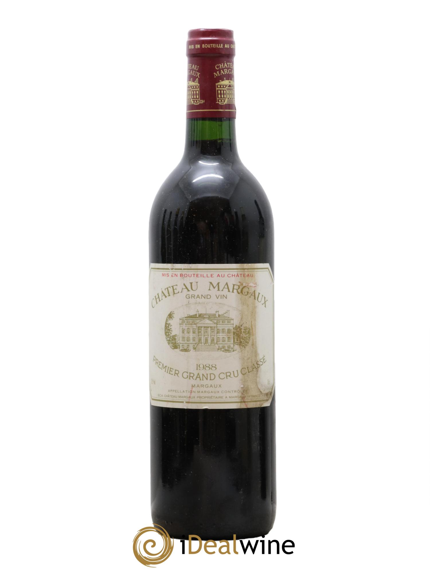 Château Margaux 1er Grand Cru Classé 1988 - Lot de 1 bouteille - 0