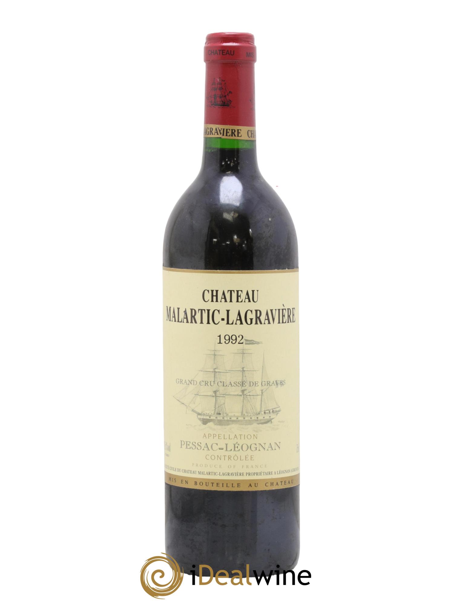 Château Malartic-Lagravière Cru Classé de Graves 1992 - Lot of 1 bottle - 0