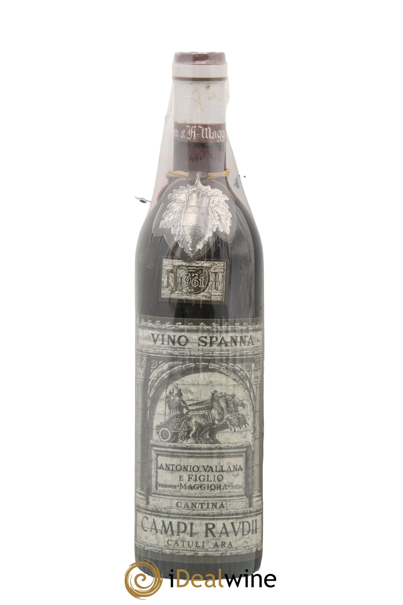 Italie Spanna Campi Raudi Vallana 1961 - Lotto di 1 bottiglia - 0