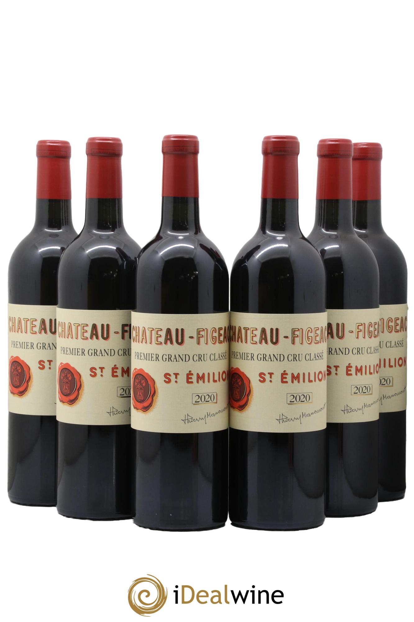 Château Figeac 1er Grand Cru Classé A 2020 - Lot of 6 bottles - 0