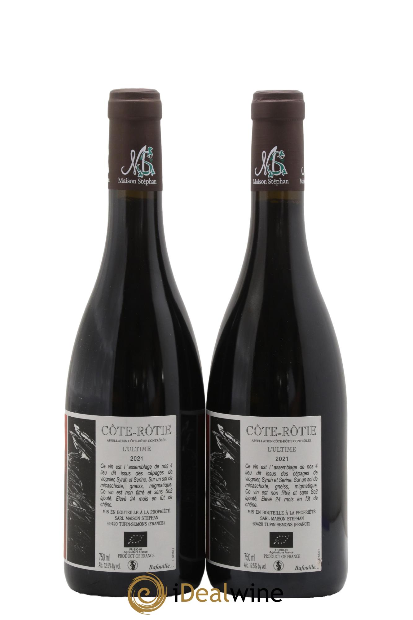 Côte-Rôtie L'Ultime Jean-Michel Stephan 2021 - Lot de 2 bouteilles - 1