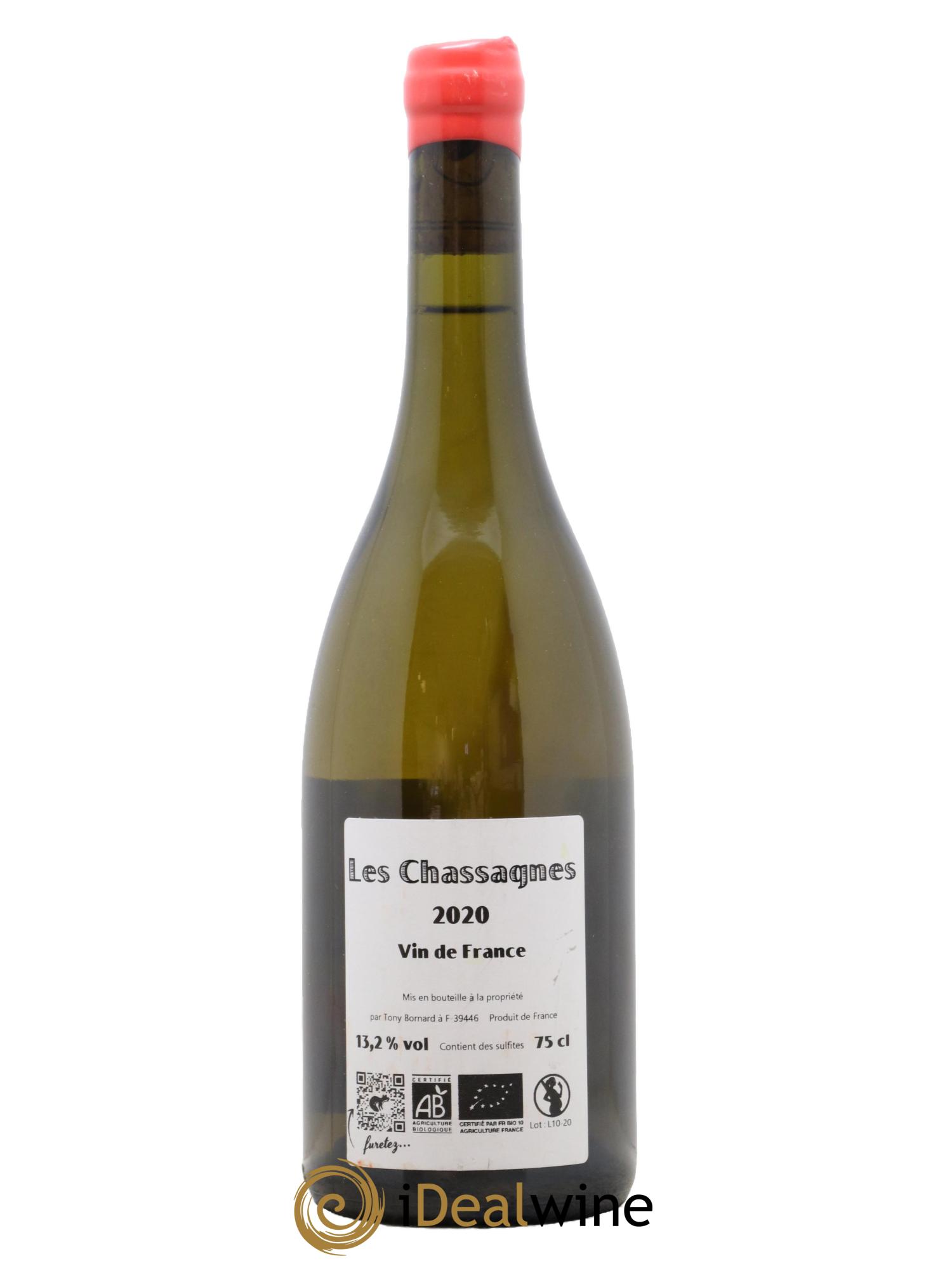 Vin de France Les Chassagnes Domaine Tony Bornard 2020 - Lot de 1 bouteille - 1